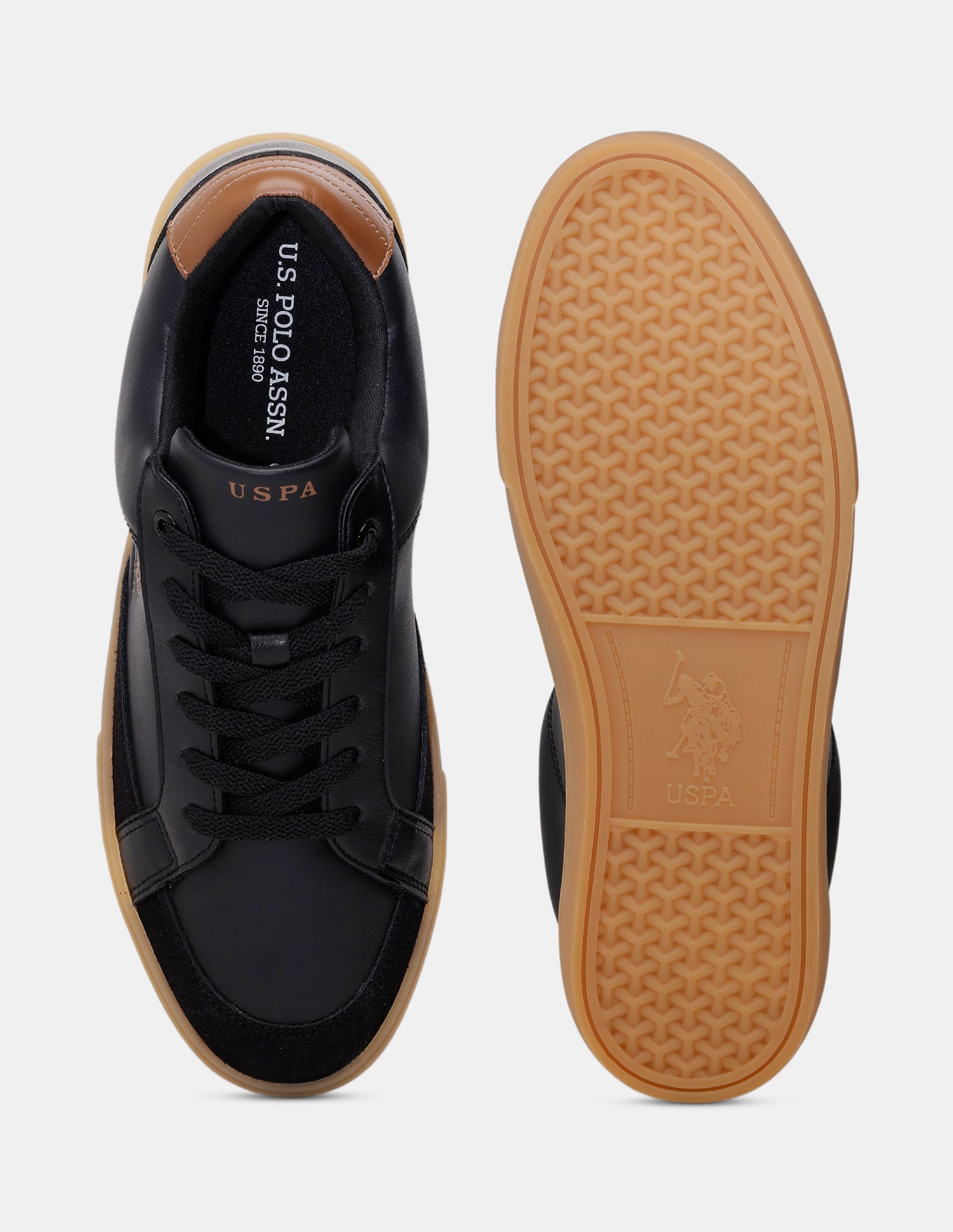 Men Chivery Solid Sneakers Black - U.S. POLO ASSN. | Large