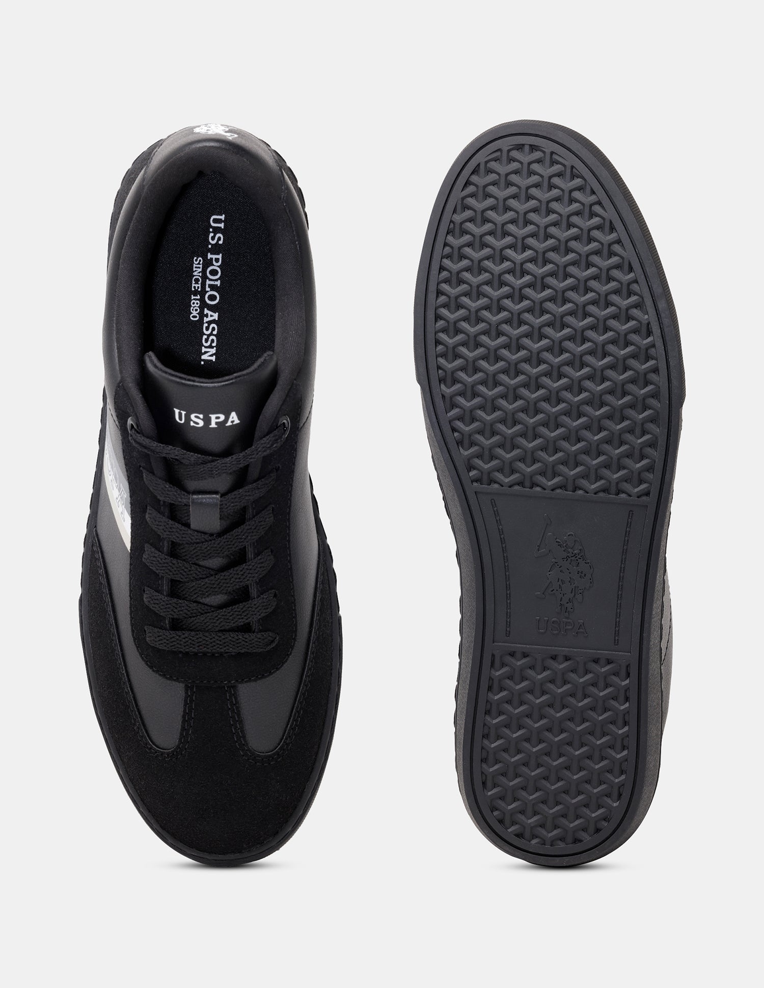 Men Hamet 2.0 Striped Sneakers Black - U.S. Polo Assn. India | Large