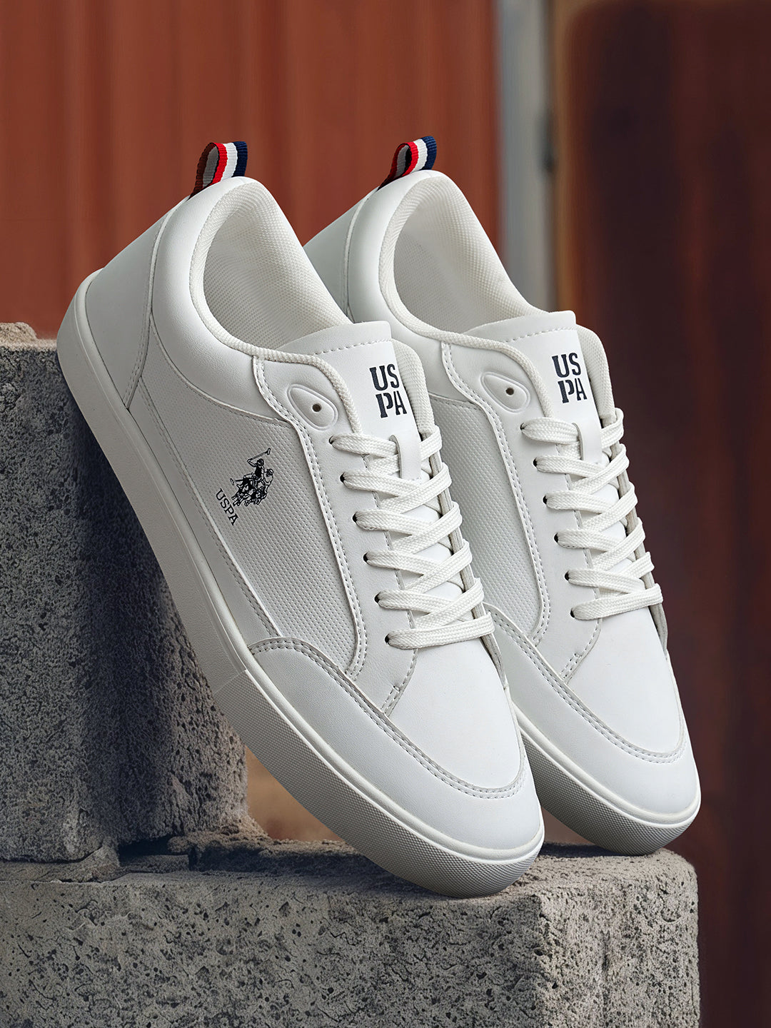 Men Solid Lucian 2.0 Sneakers Off White - U.S. Polo Assn. India | Large