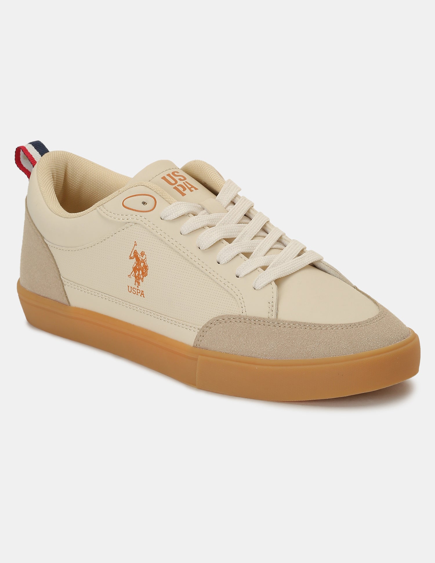 Men Colour Blocked Lucian 2.0 Sneakers Beige - U.S. Polo Assn. India | Large