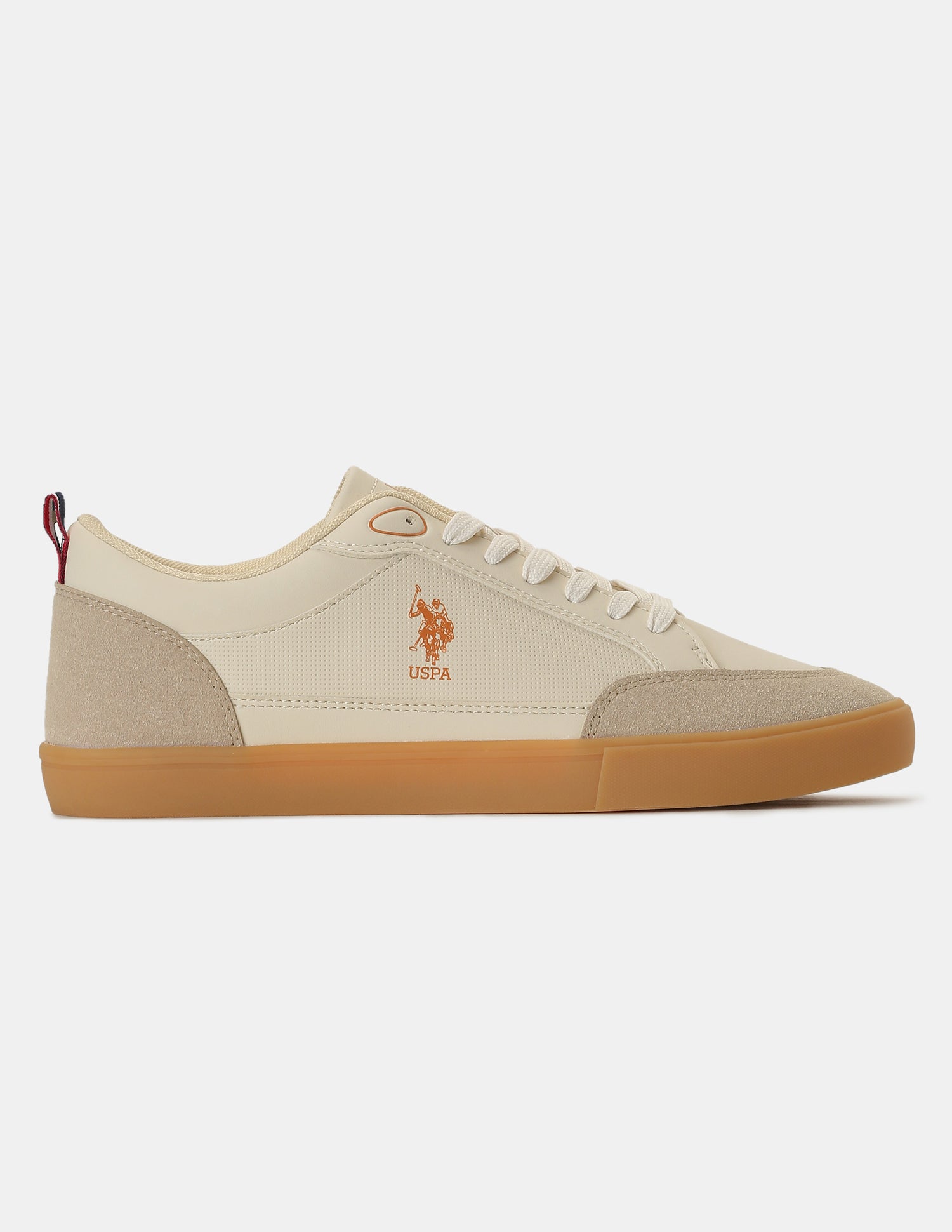 Men Colour Blocked Lucian 2.0 Sneakers Beige - U.S. Polo Assn. India | Large