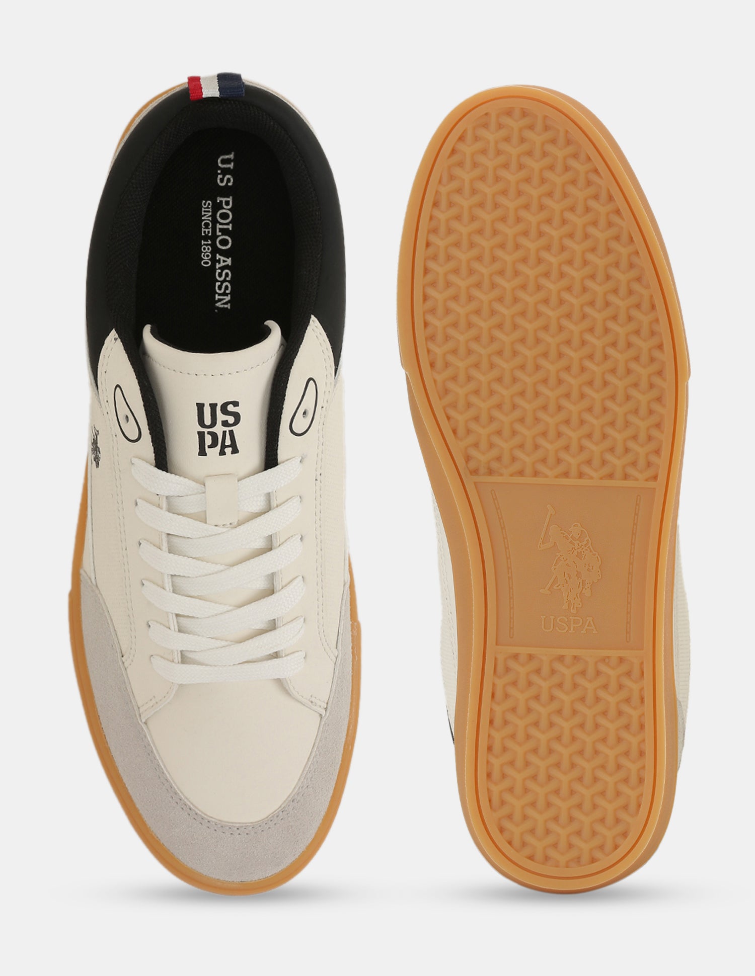 Men Colour Blocked Lucian Sneakers White - U.S. POLO ASSN. | Large