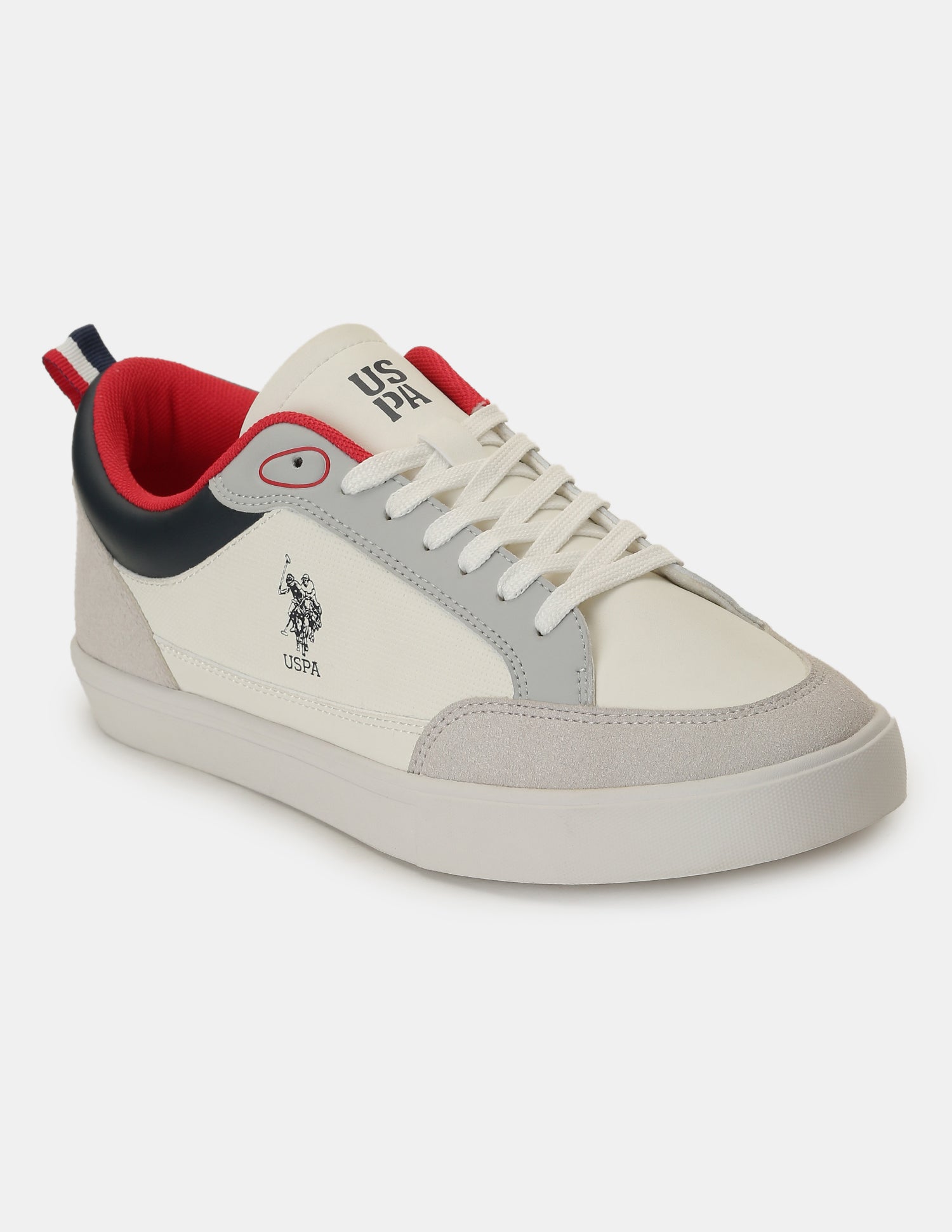 Men Colour Blocked Lucian 2.0 Sneakers Light Grey - U.S. Polo Assn. India | Large