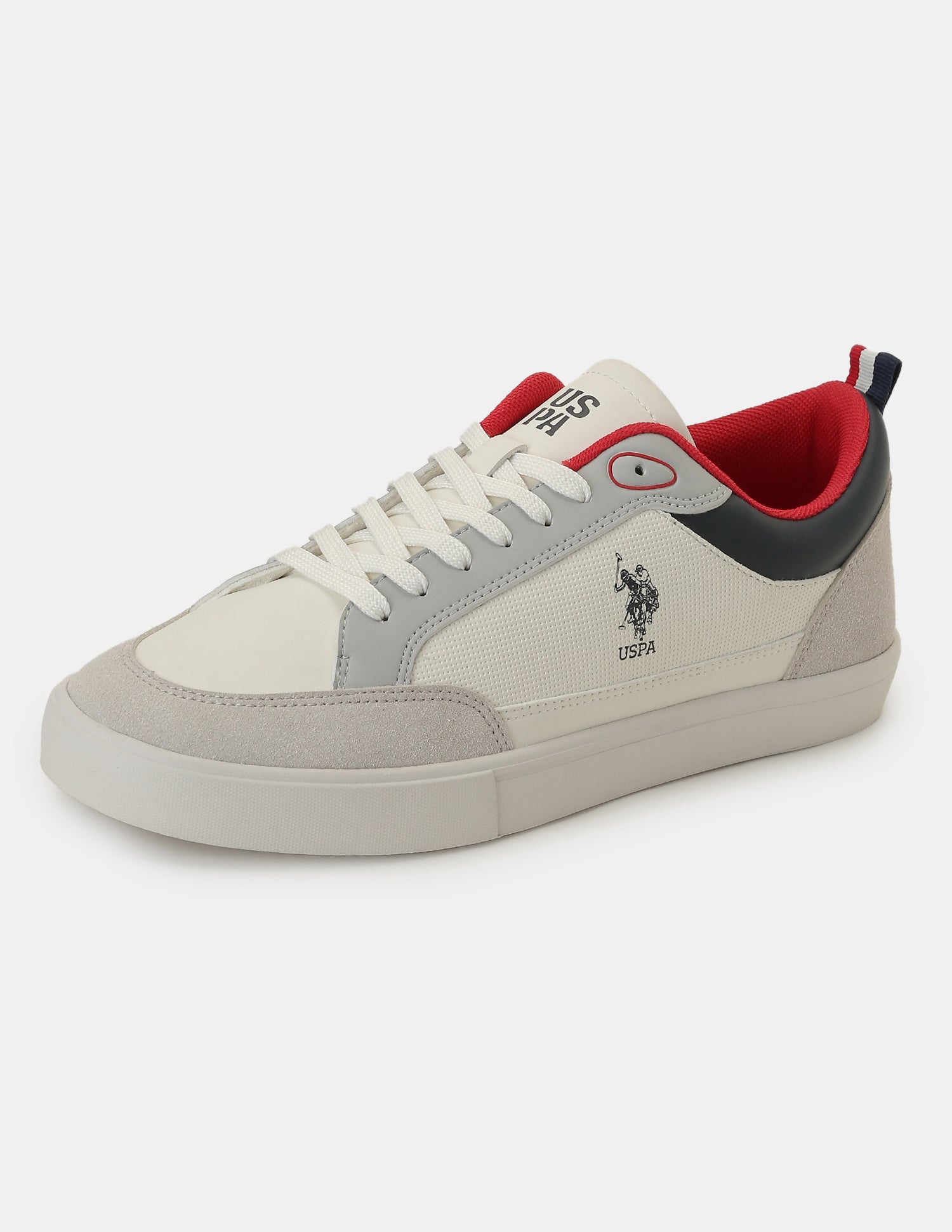 Men Colour Blocked Lucian 2.0 Sneakers Light Grey - U.S. Polo Assn. India | Large
