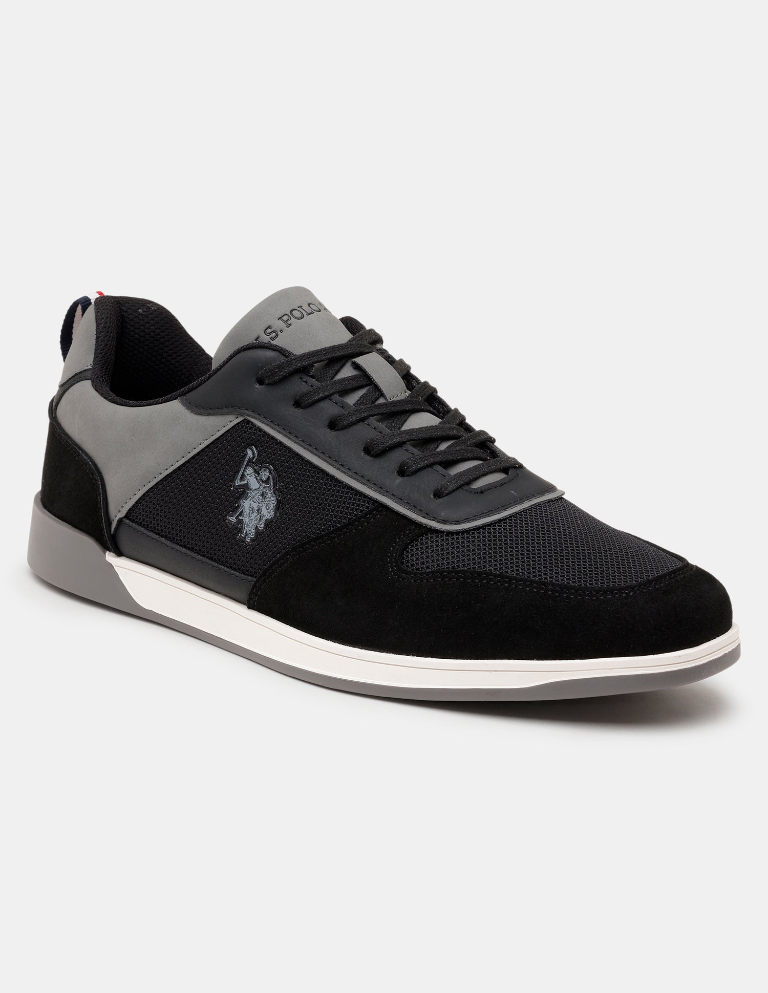 Men Ignacio Colourblocked Smart Sneakers Black - U.S. Polo Assn. India | Large