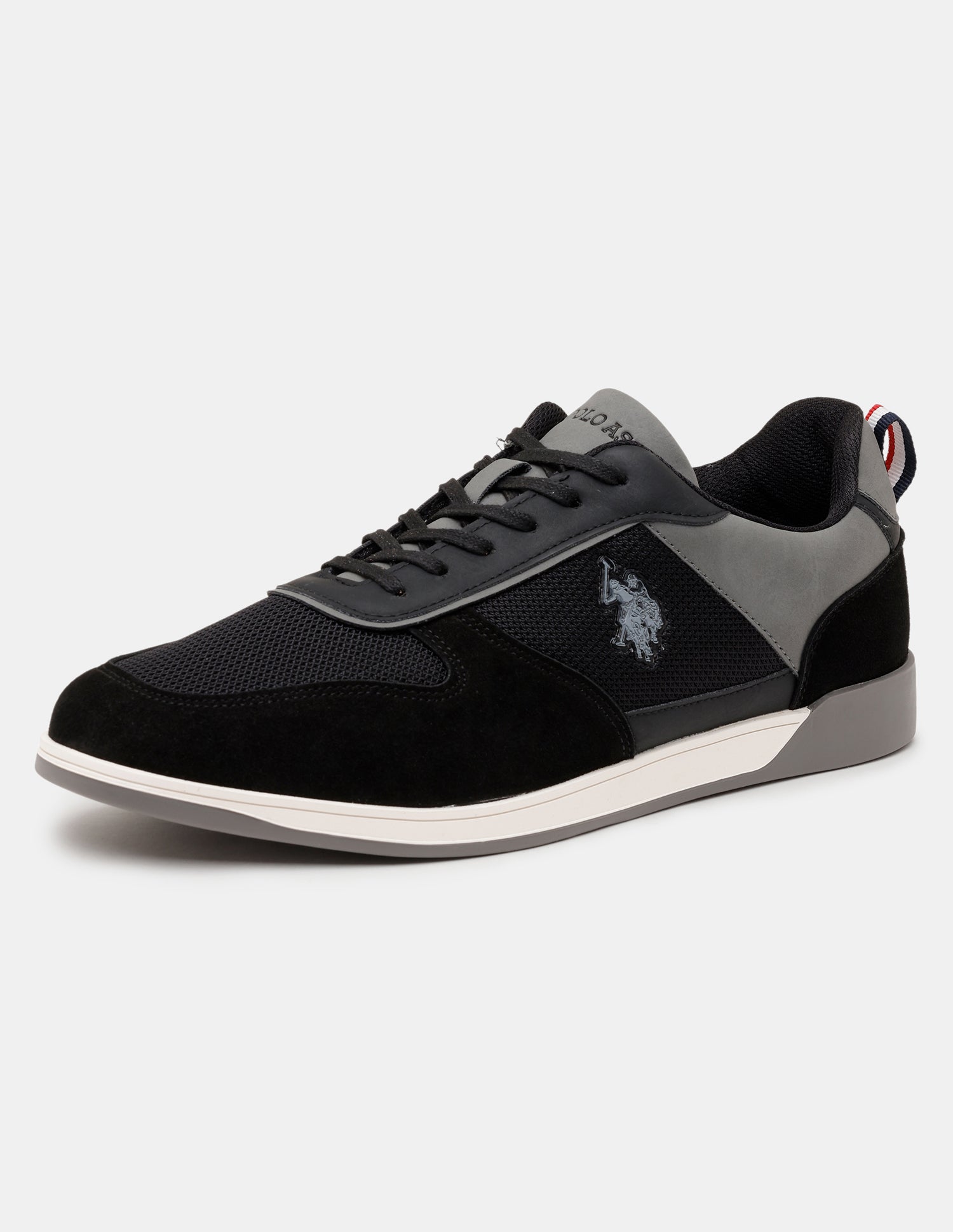 Men Ignacio Colourblocked Smart Sneakers Black - U.S. Polo Assn. India | Large
