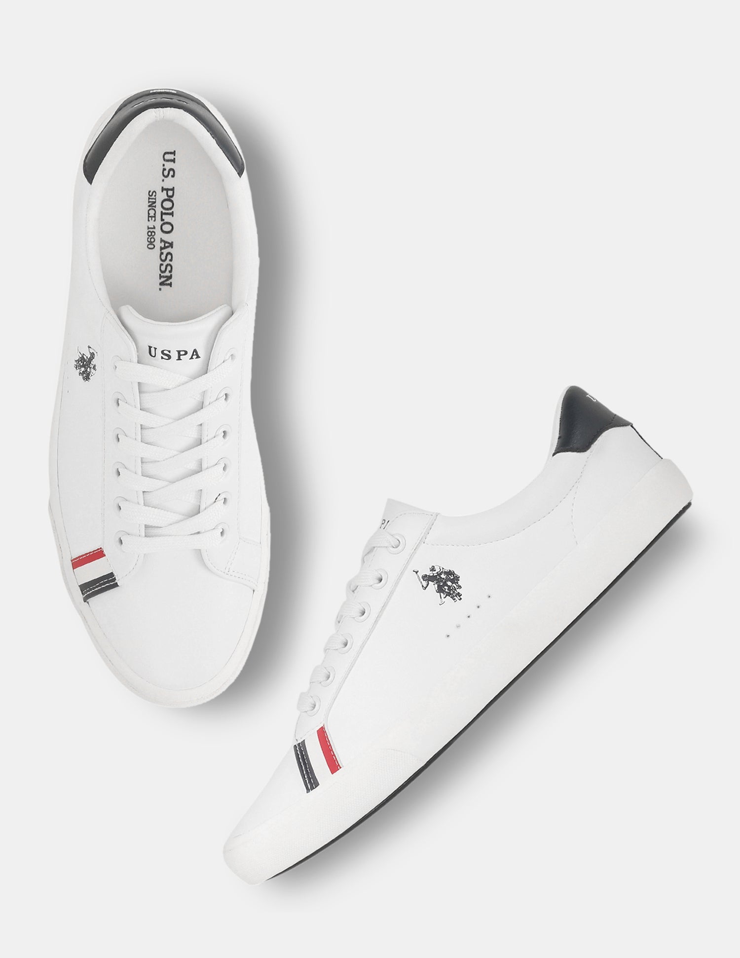 Men Aryn 4.0 Solid Sneakers White - U.S. Polo Assn. India | Large