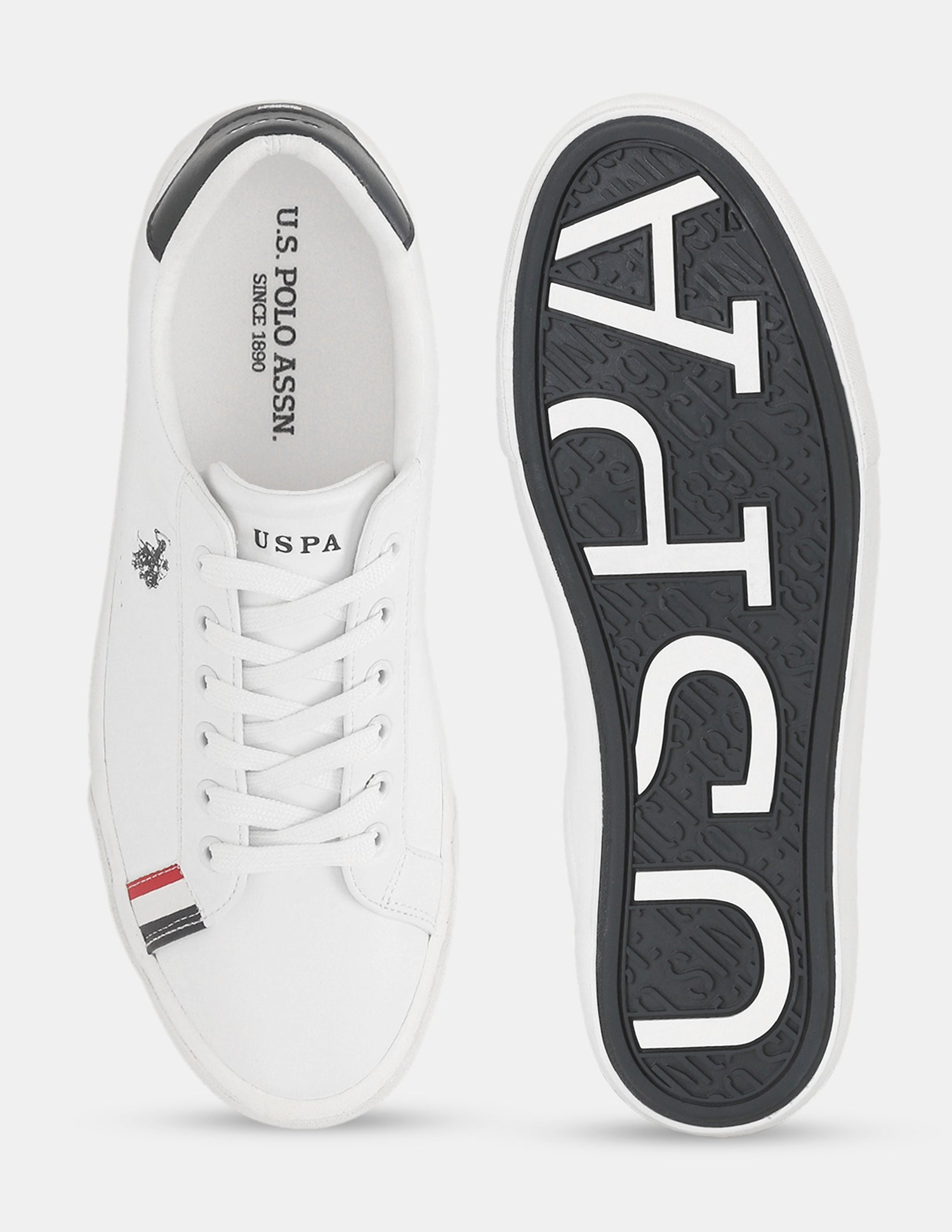 Men Aryn 4.0 Solid Sneakers White - U.S. Polo Assn. India | Large