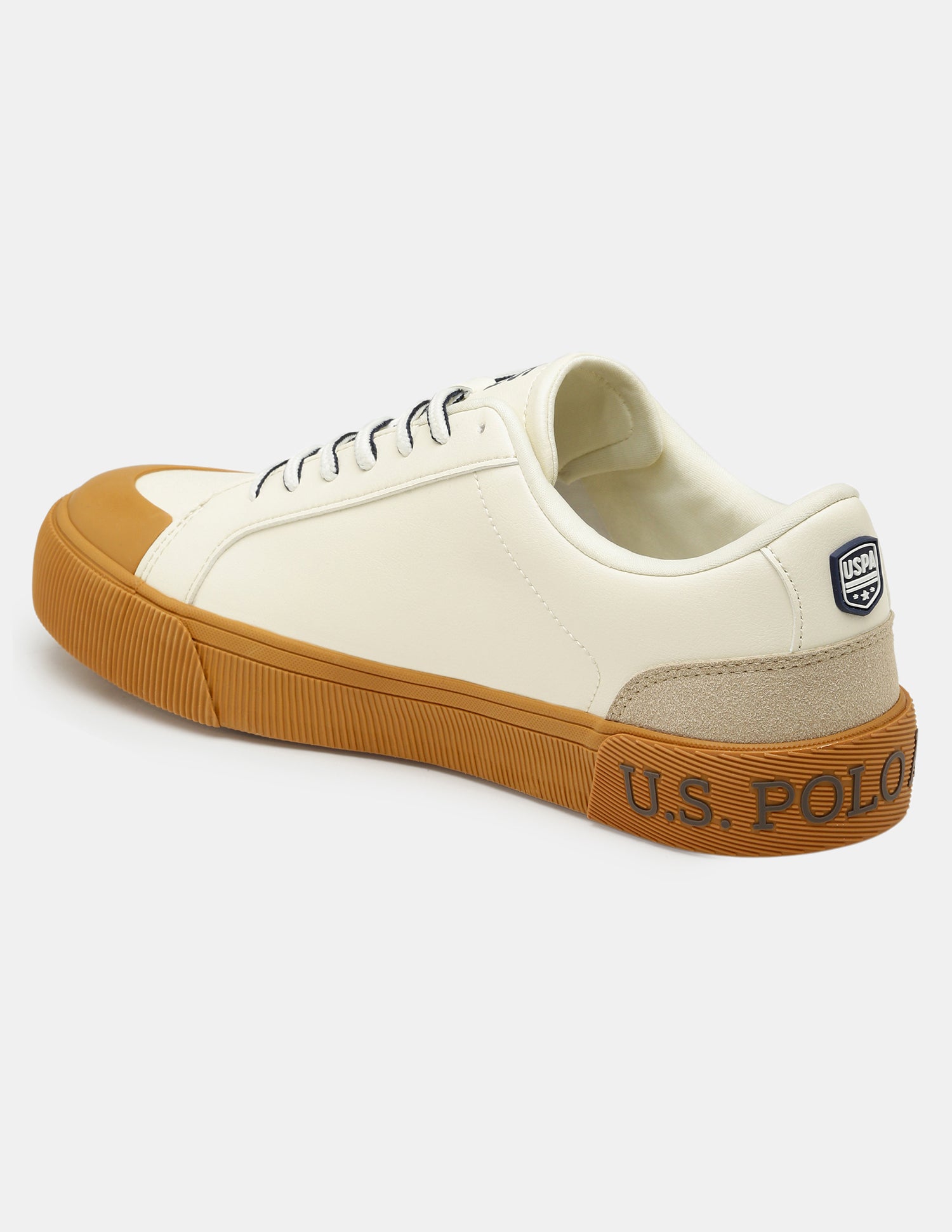 Men Colourblocked Mason Sneakers Cream - U.S. Polo Assn. India | Large