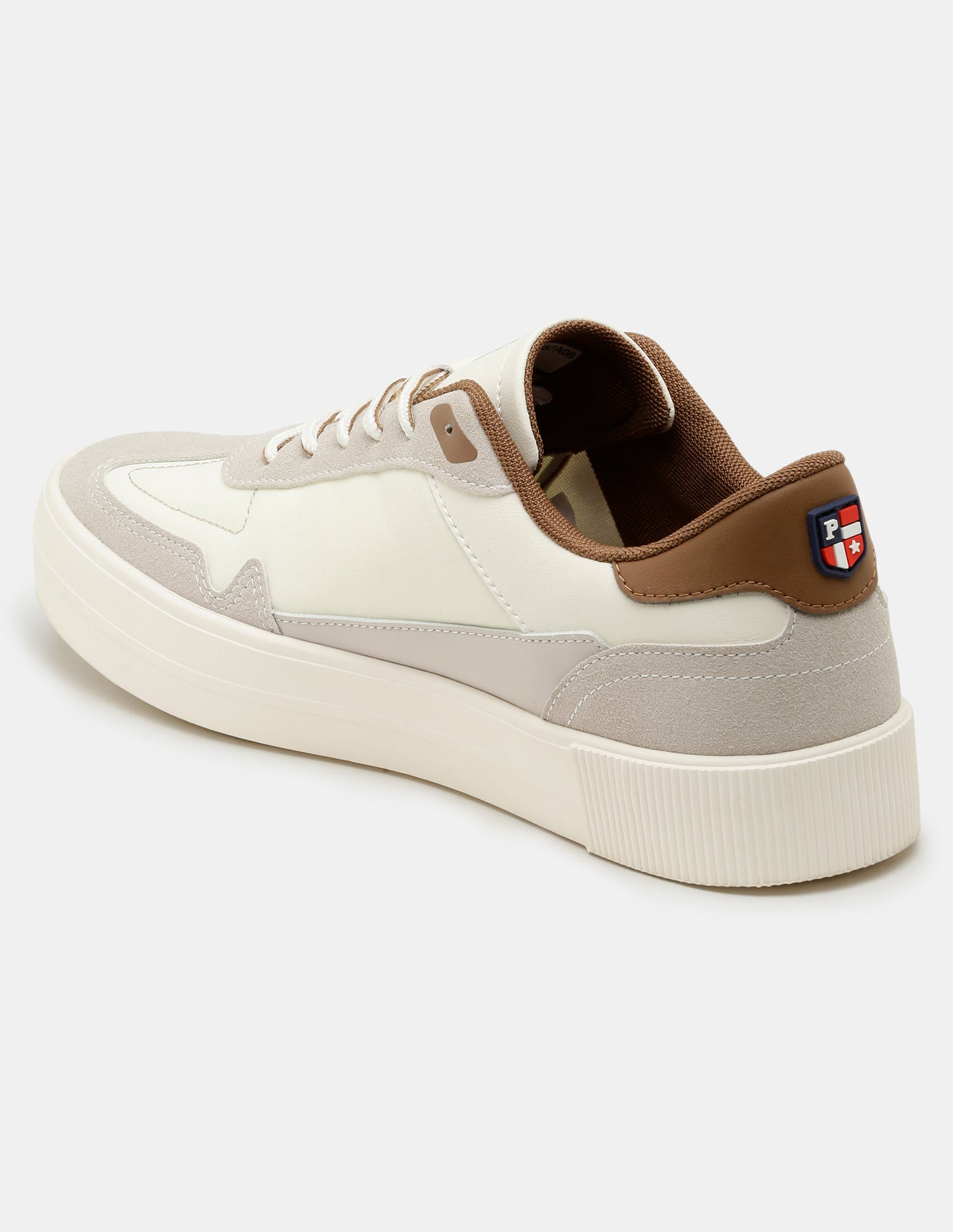 Men Colourblocked Solren Sneakers Cream - U.S. Polo Assn. India | Large