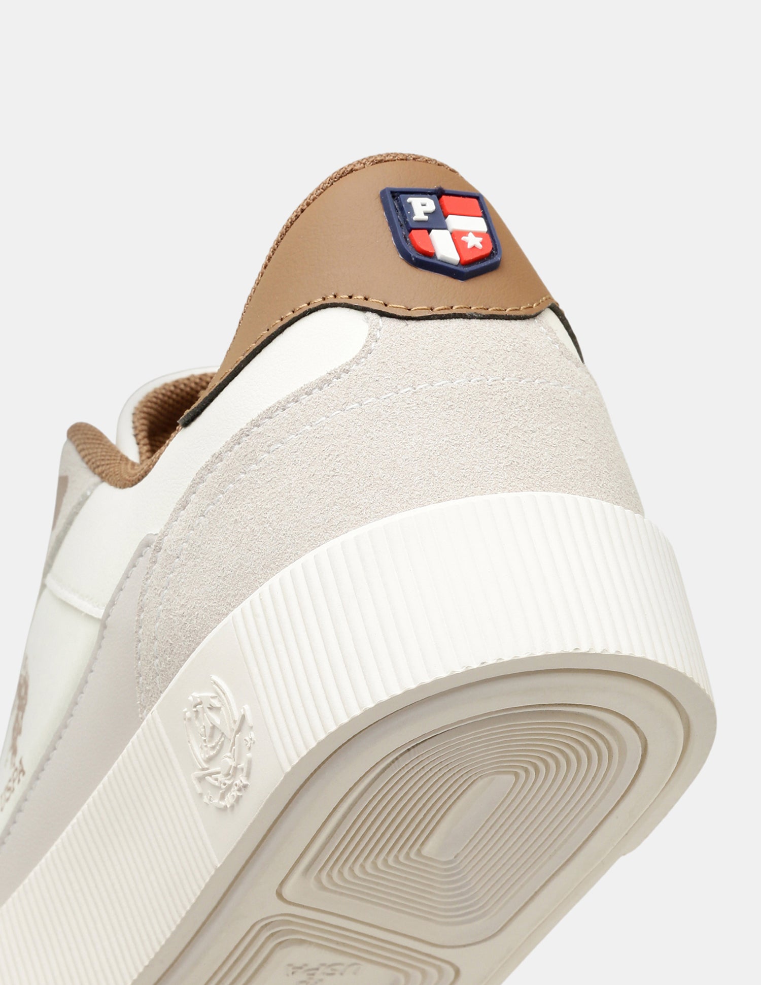 Men Colourblocked Solren Sneakers Cream - U.S. Polo Assn. India | Large