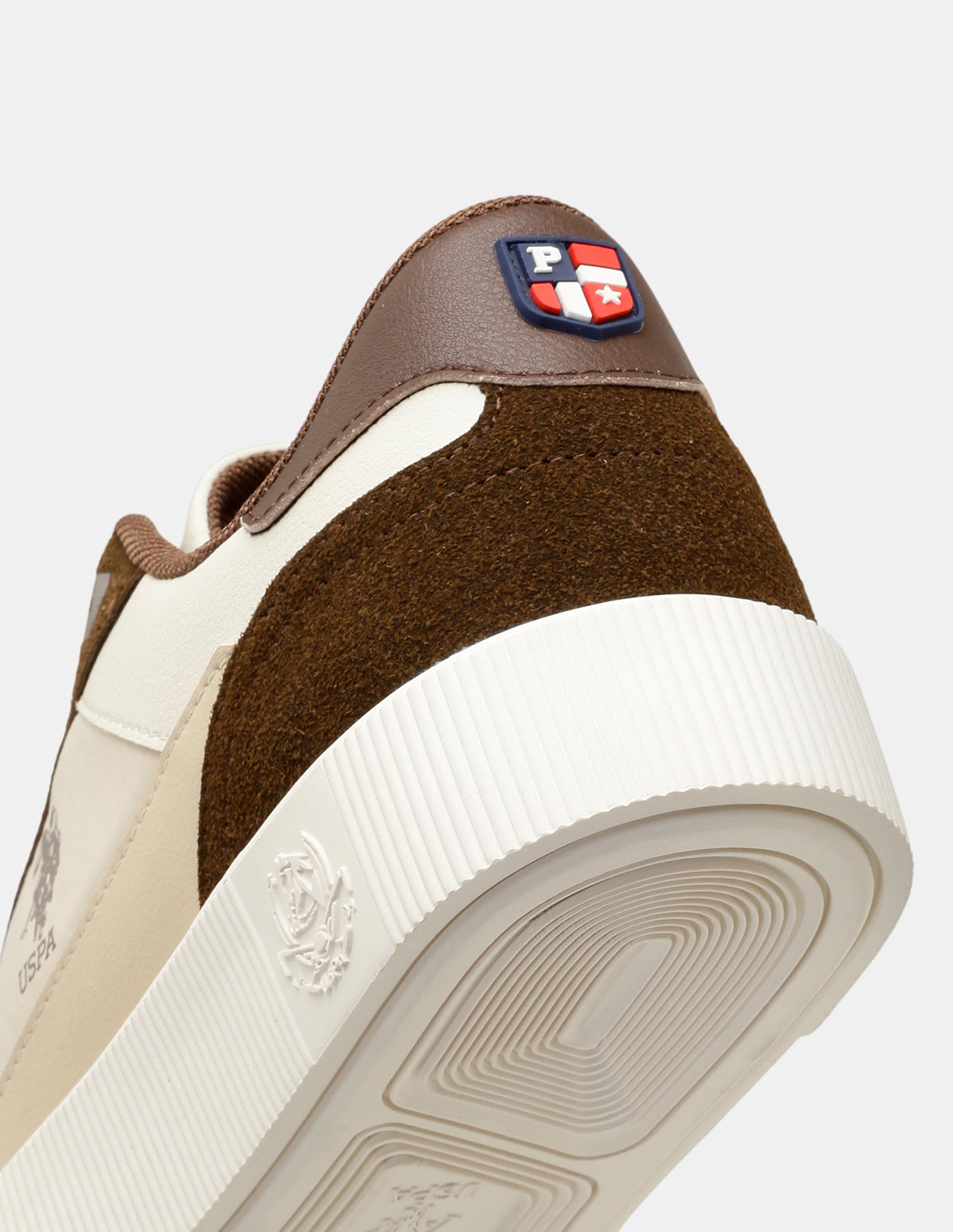 Men Colourblocked Solren Sneakers Beige - U.S. Polo Assn. India | Large