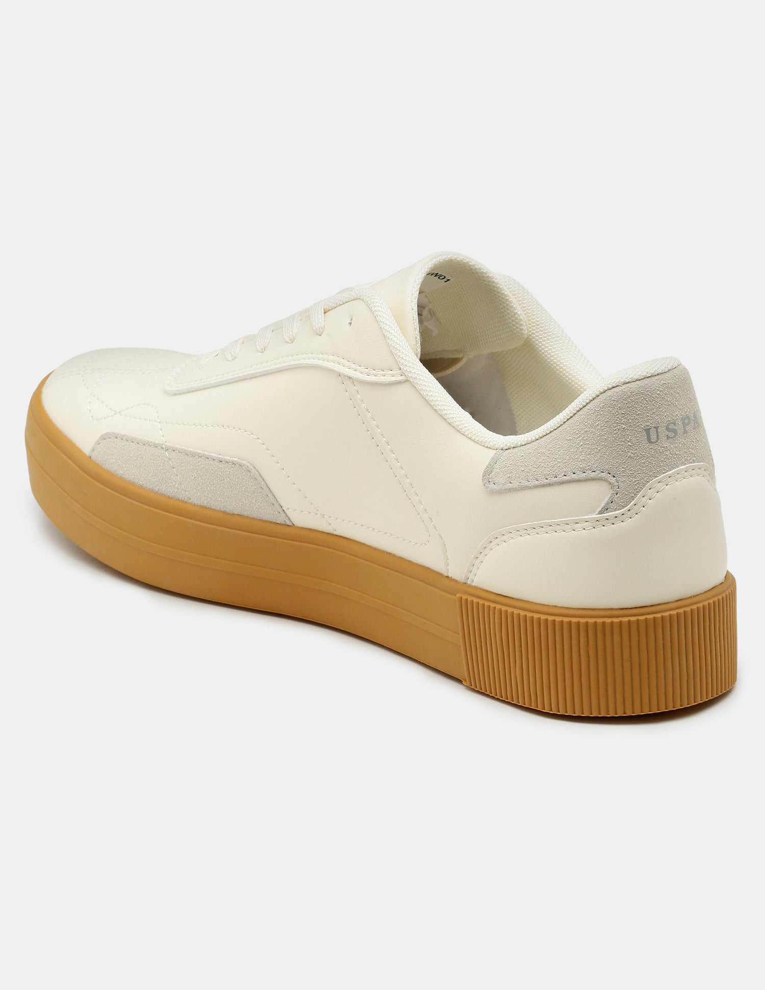 Men Zyron Round Toe Sneakers White - U.S. Polo Assn. India | Large