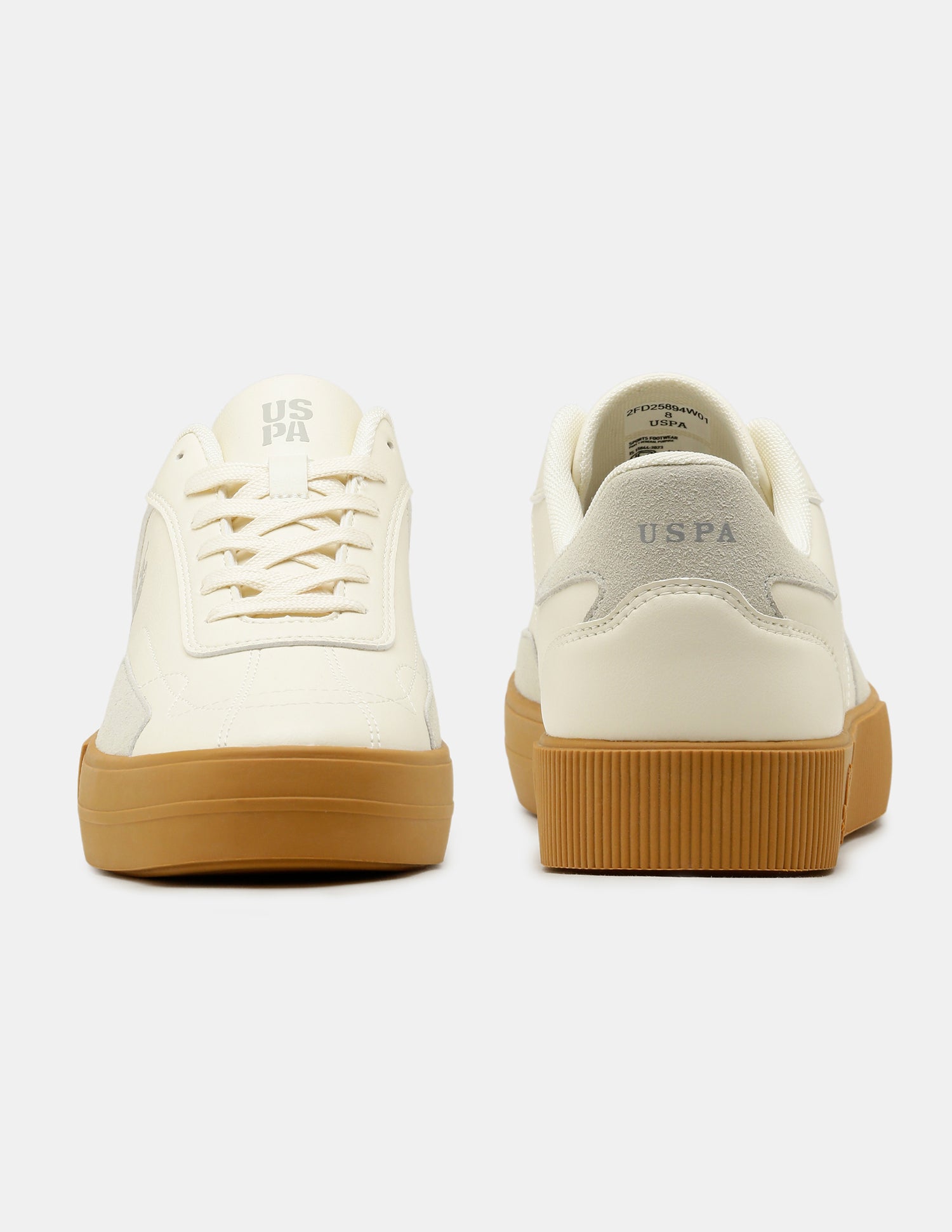 Men Zyron Round Toe Sneakers White - U.S. Polo Assn. India | Large