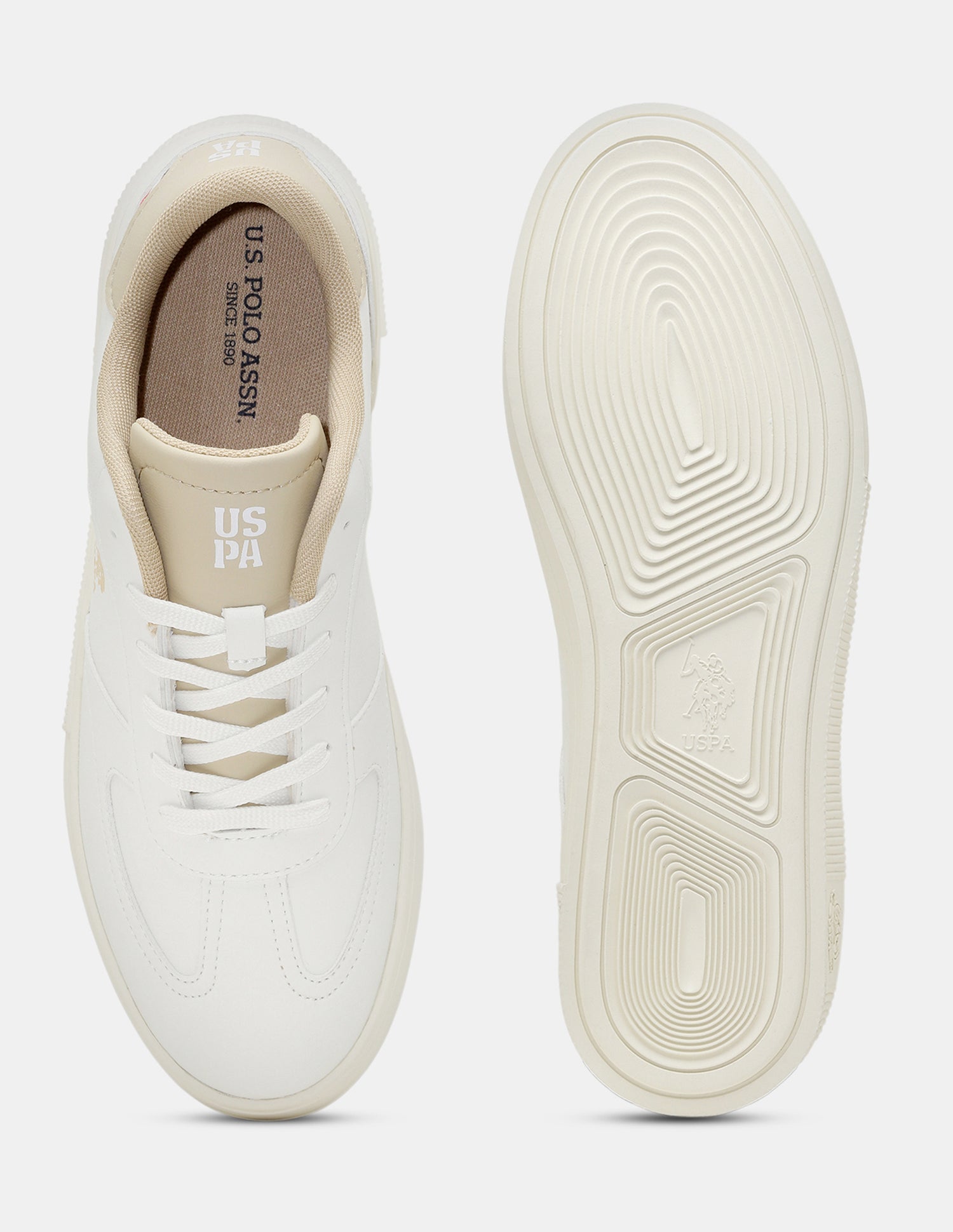 Men Lace-Ups Palfrey Sneakers White - U.S. Polo Assn. India | Large