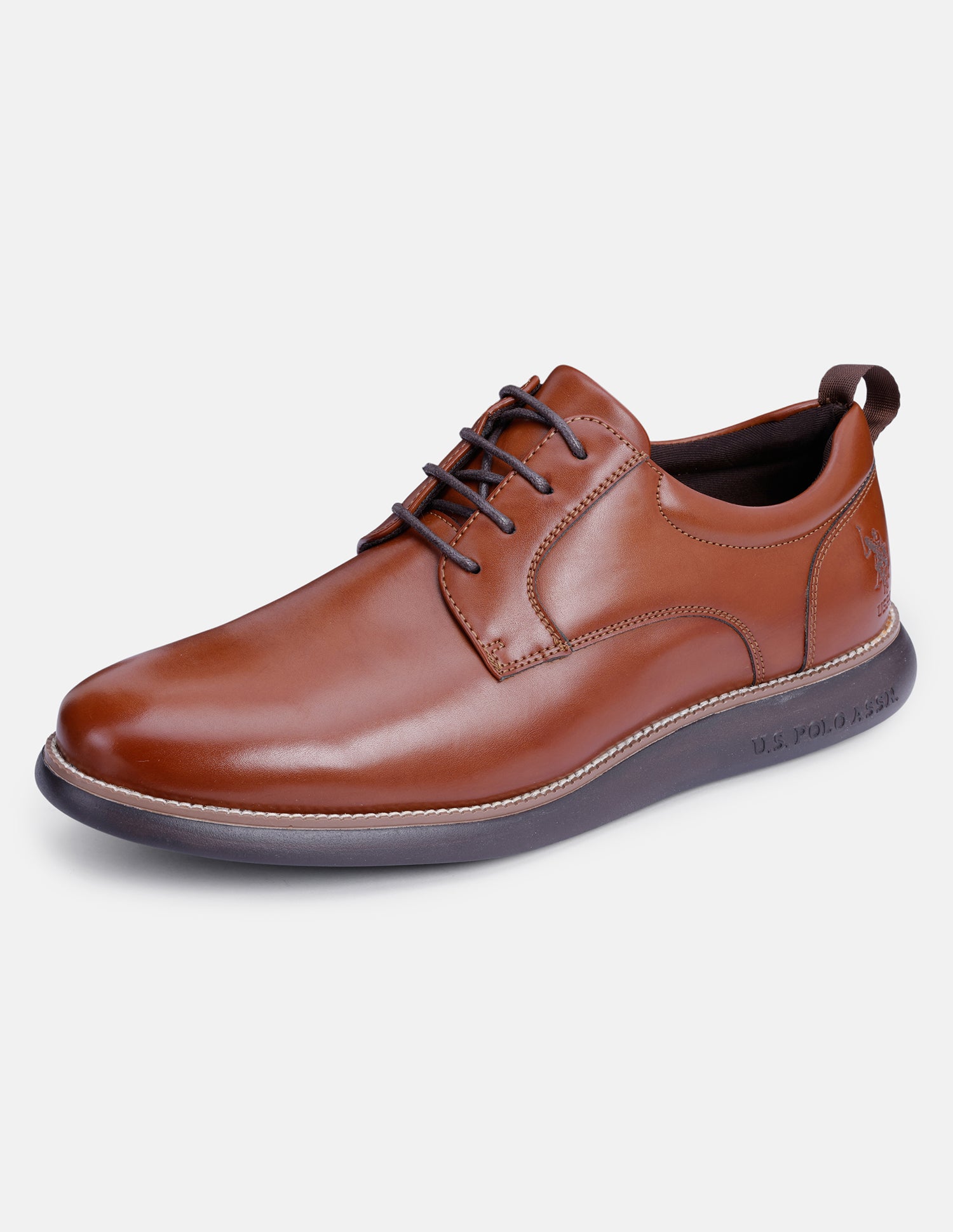 Lace Ups Nicolo 2.0 Smart Casual Shoe Tan - U.S. Polo Assn. India | Large