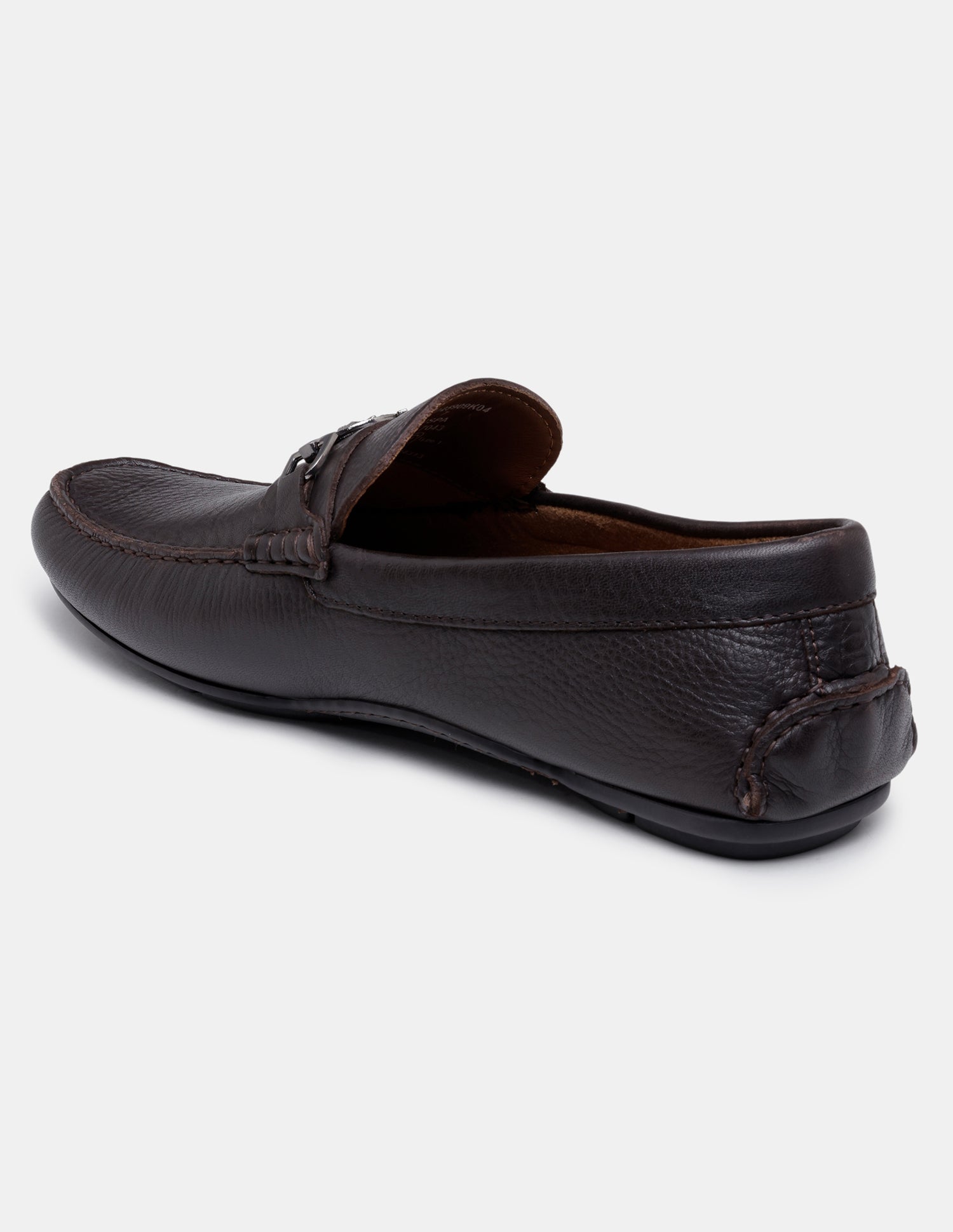 Men Elger Textured Leather Loafers Brown - U.S. Polo Assn. India | Large