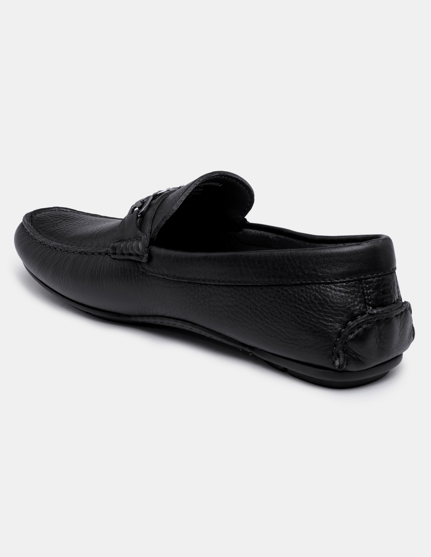 Men Elger Textured Leather Loafers Black - U.S. Polo Assn. India | Large