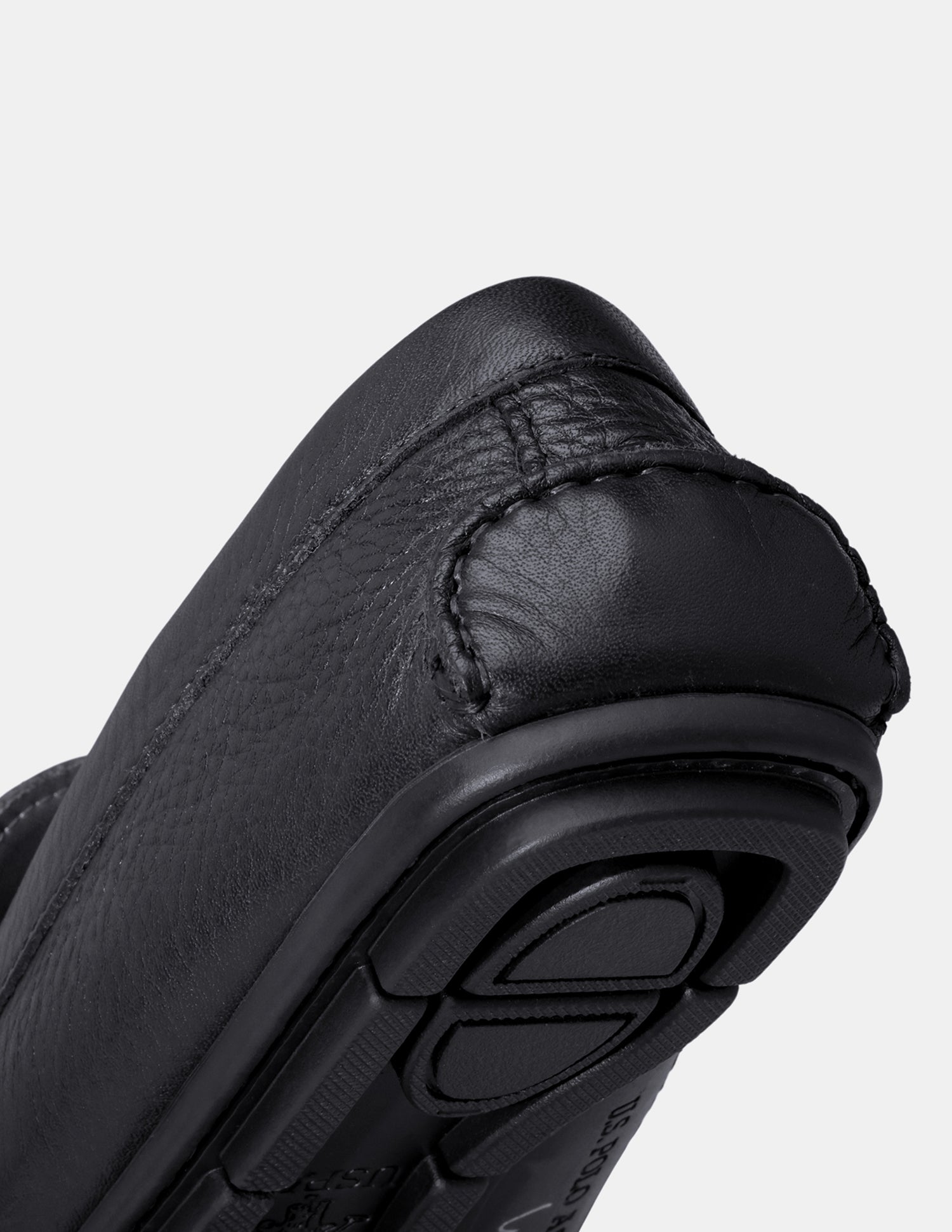 Men Elger Textured Leather Loafers Black - U.S. Polo Assn. India | Large