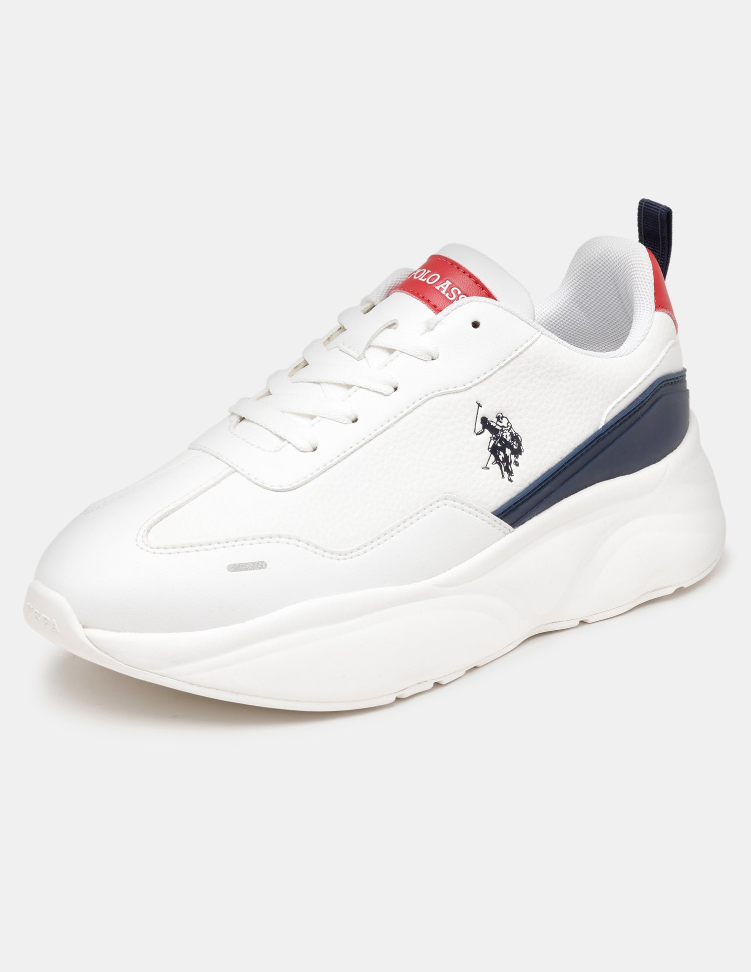 Men Stace Lace-Ups Sneakers White - U.S. Polo Assn. India | Large