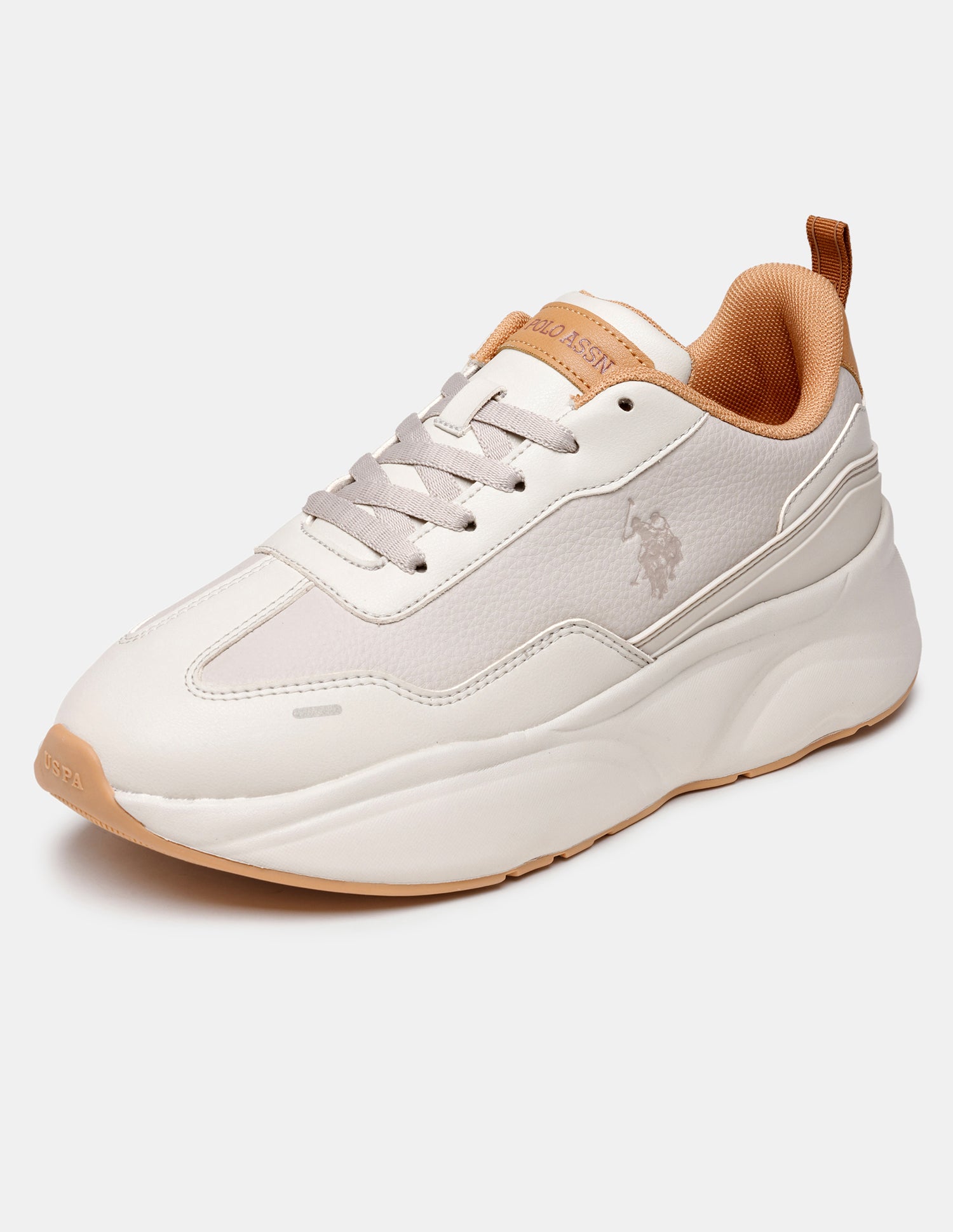 Men Stace Lace-Ups Sneakers Beige - U.S. Polo Assn. India | Large