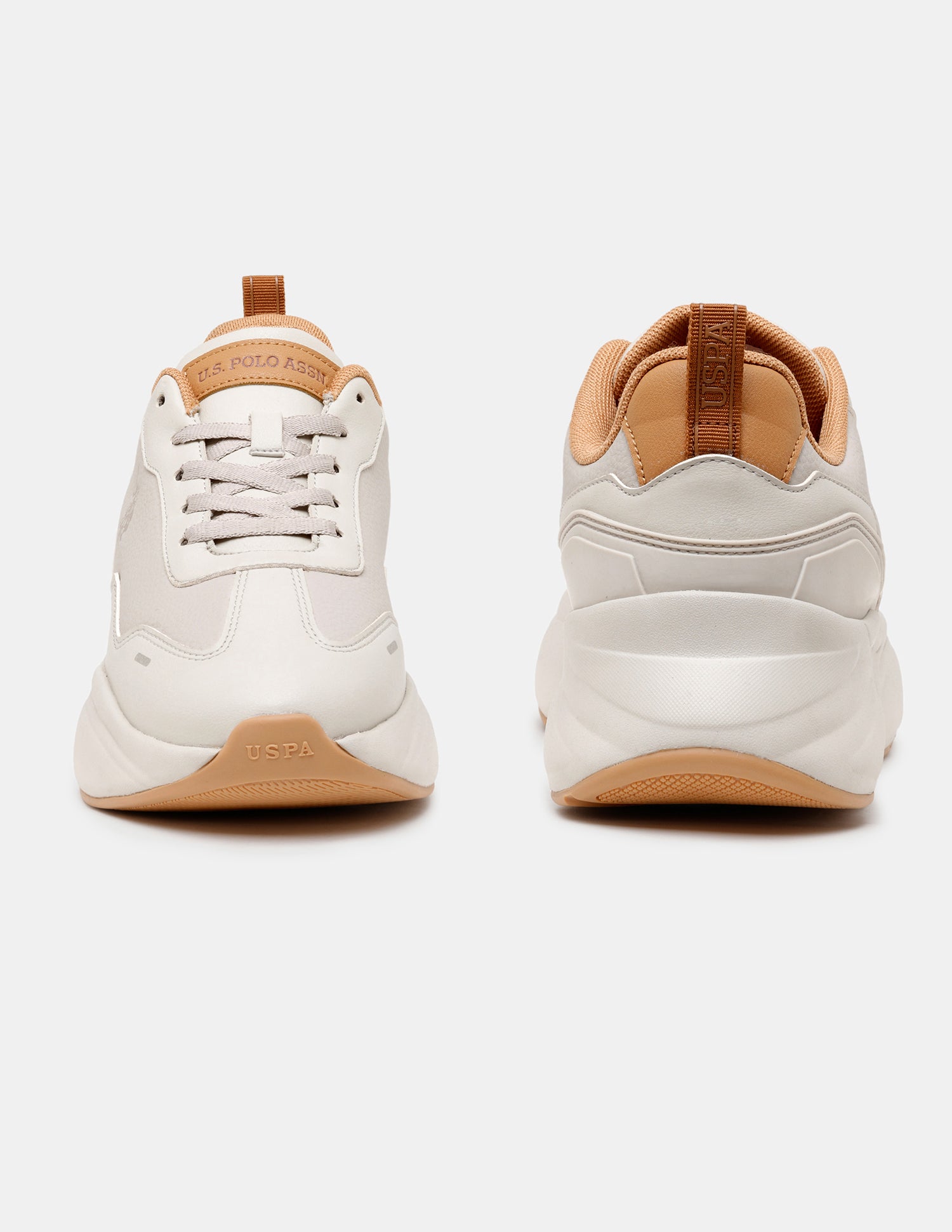 Men Stace Lace-Ups Sneakers Beige - U.S. Polo Assn. India | Large