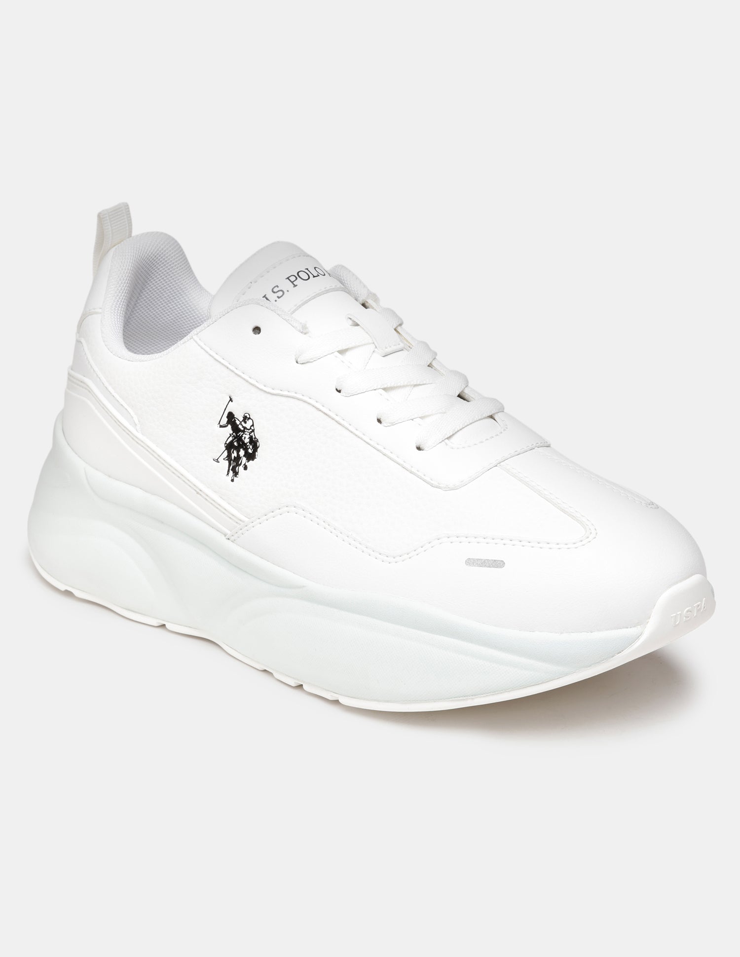Men Stace Lace-Ups Sneakers Off White - U.S. Polo Assn. India | Large