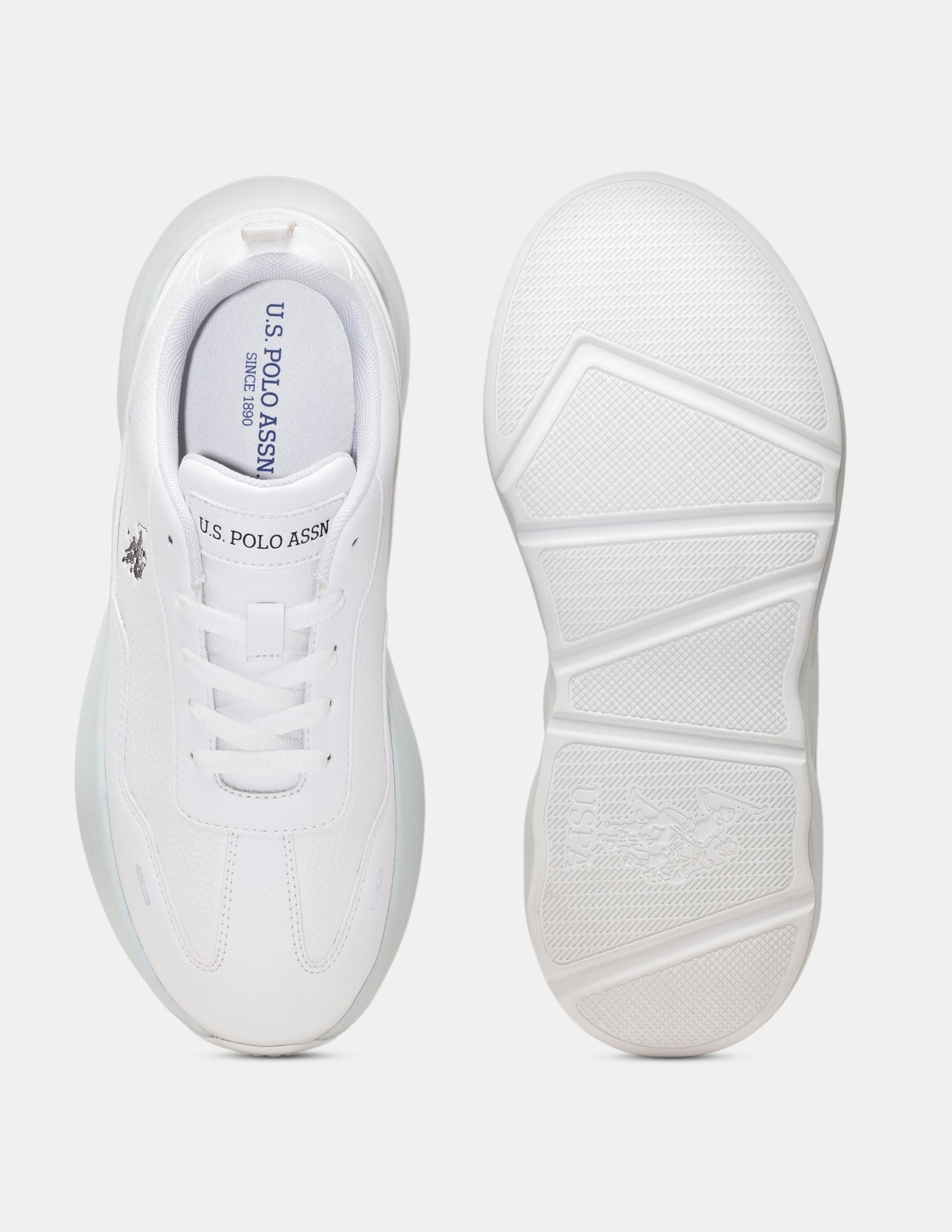 Men Stace Lace-Ups Sneakers Off White - U.S. Polo Assn. India | Large