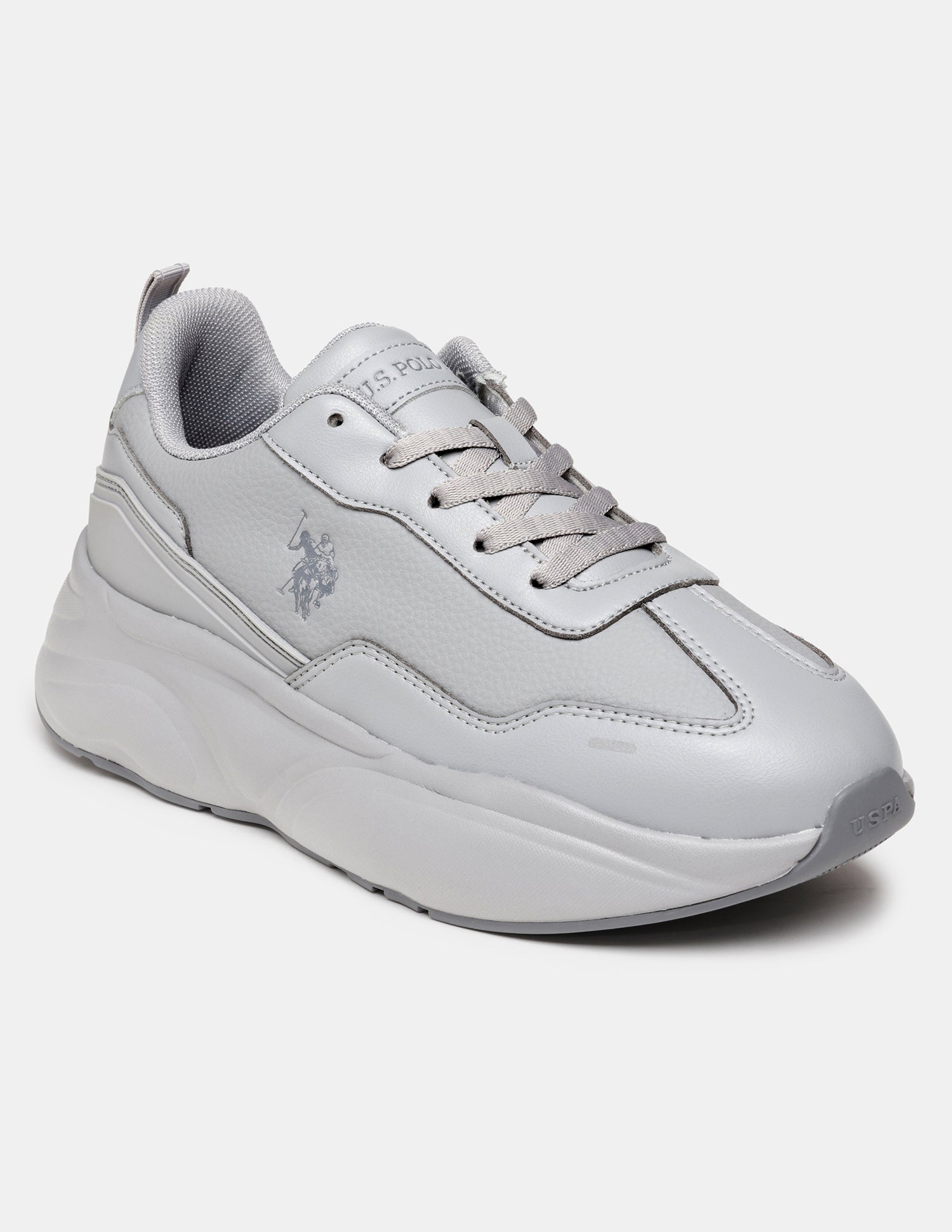 Men Stace Lace-Ups Sneakers Grey - U.S. Polo Assn. India | Large