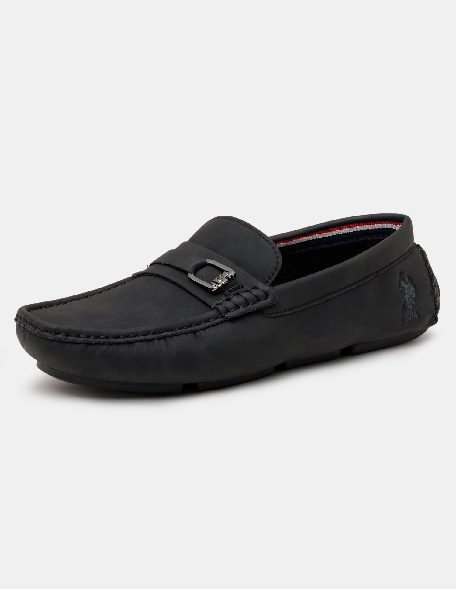Men Oaklen Slip-Ons Loafers Black - U.S. Polo Assn. India | Large