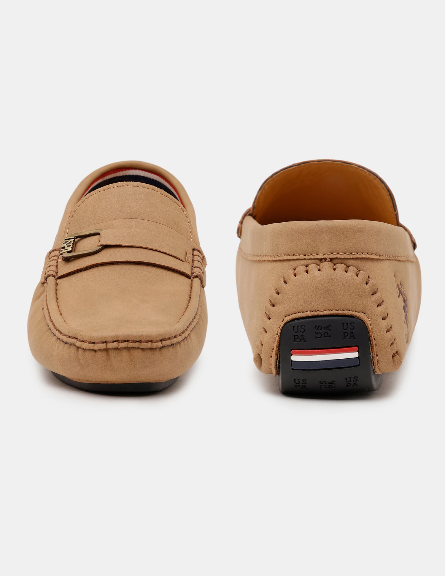 Men Oaklen Slip-Ons Loafers Tan - U.S. Polo Assn. India | Large