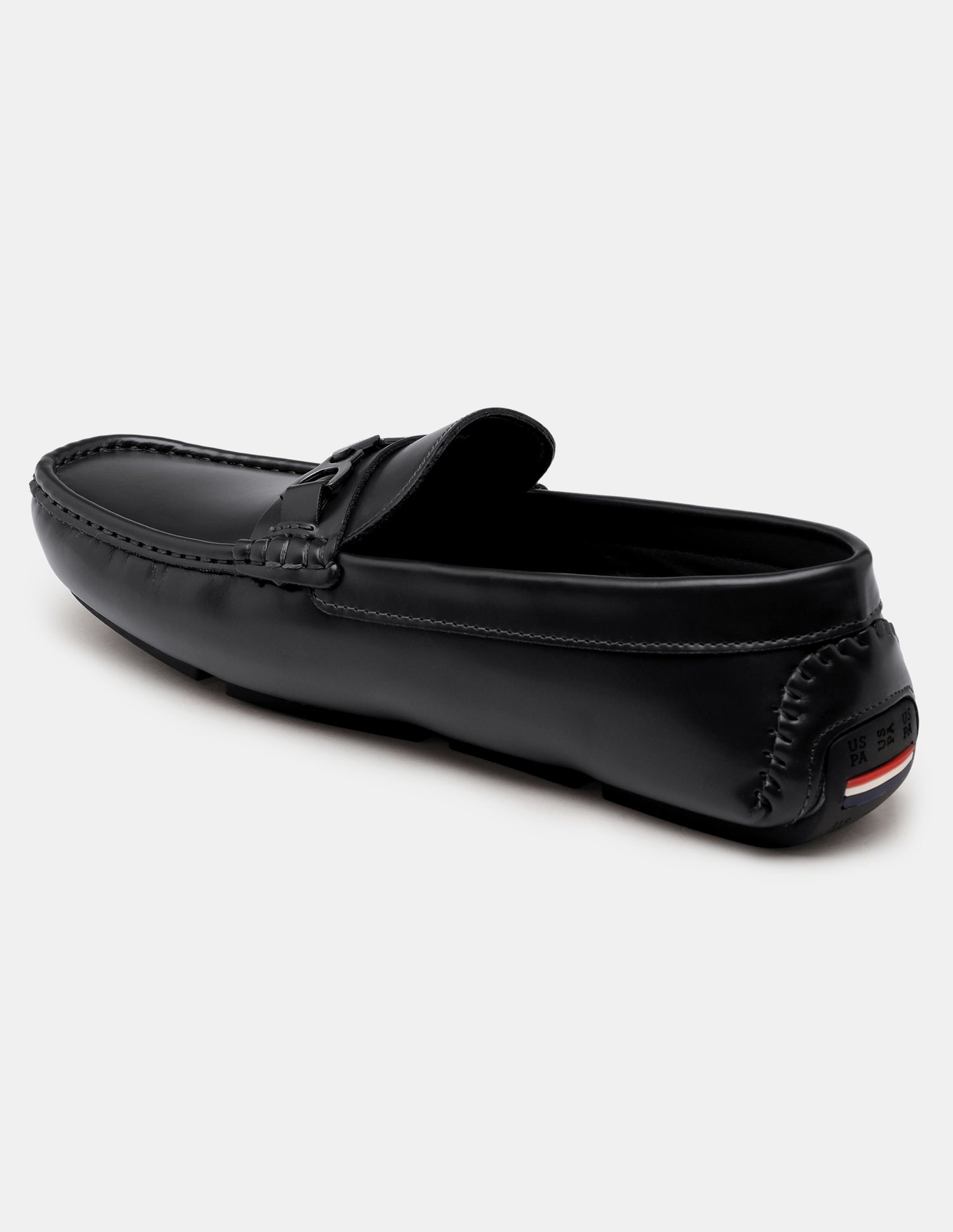 Men Tatum Slip-Ons Glossy Loafers Black - U.S. Polo Assn. India | Large