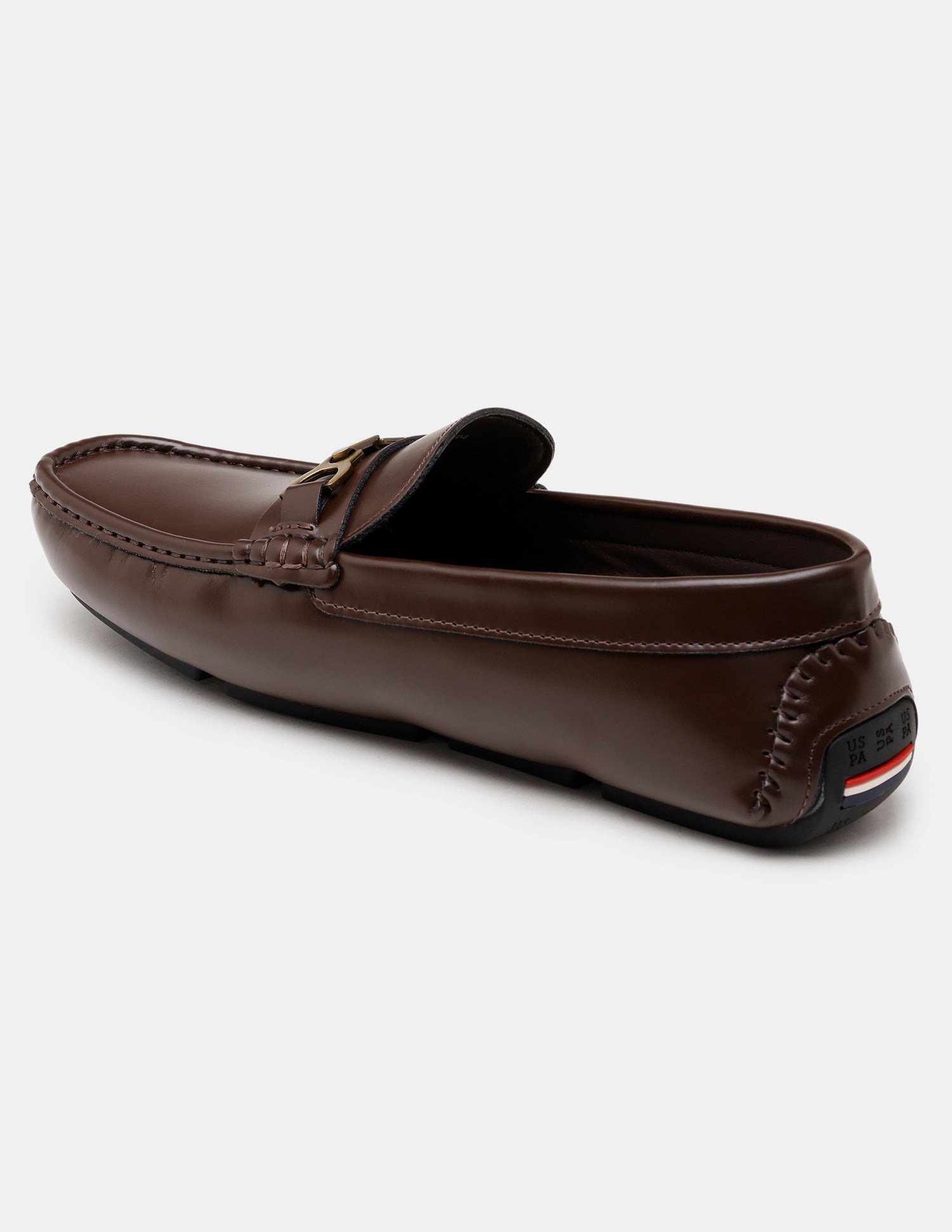 Men Tatum Slip-Ons Glossy Loafers Brown - U.S. Polo Assn. India | Large