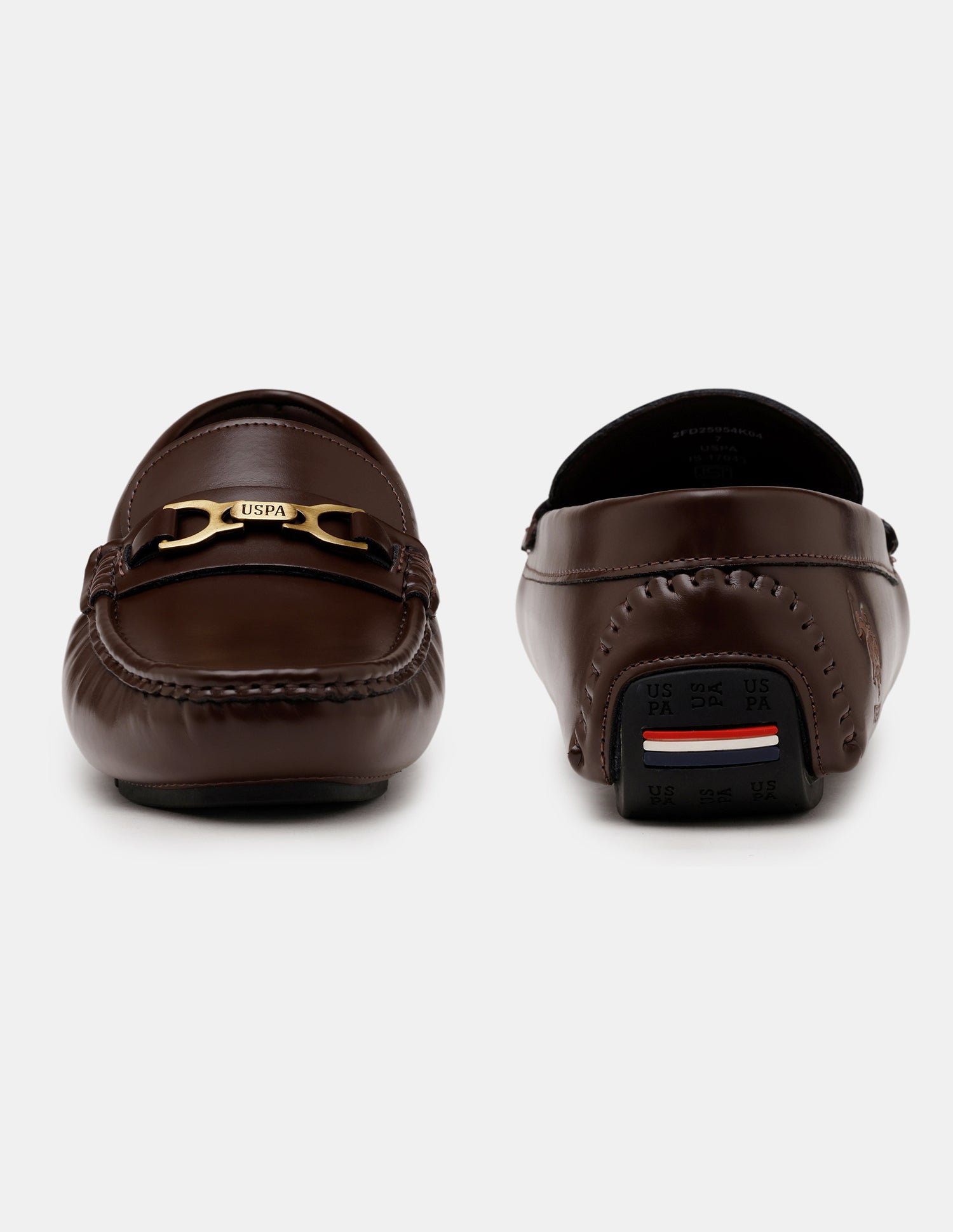 Men Tatum Slip-Ons Glossy Loafers Brown - U.S. Polo Assn. India | Large