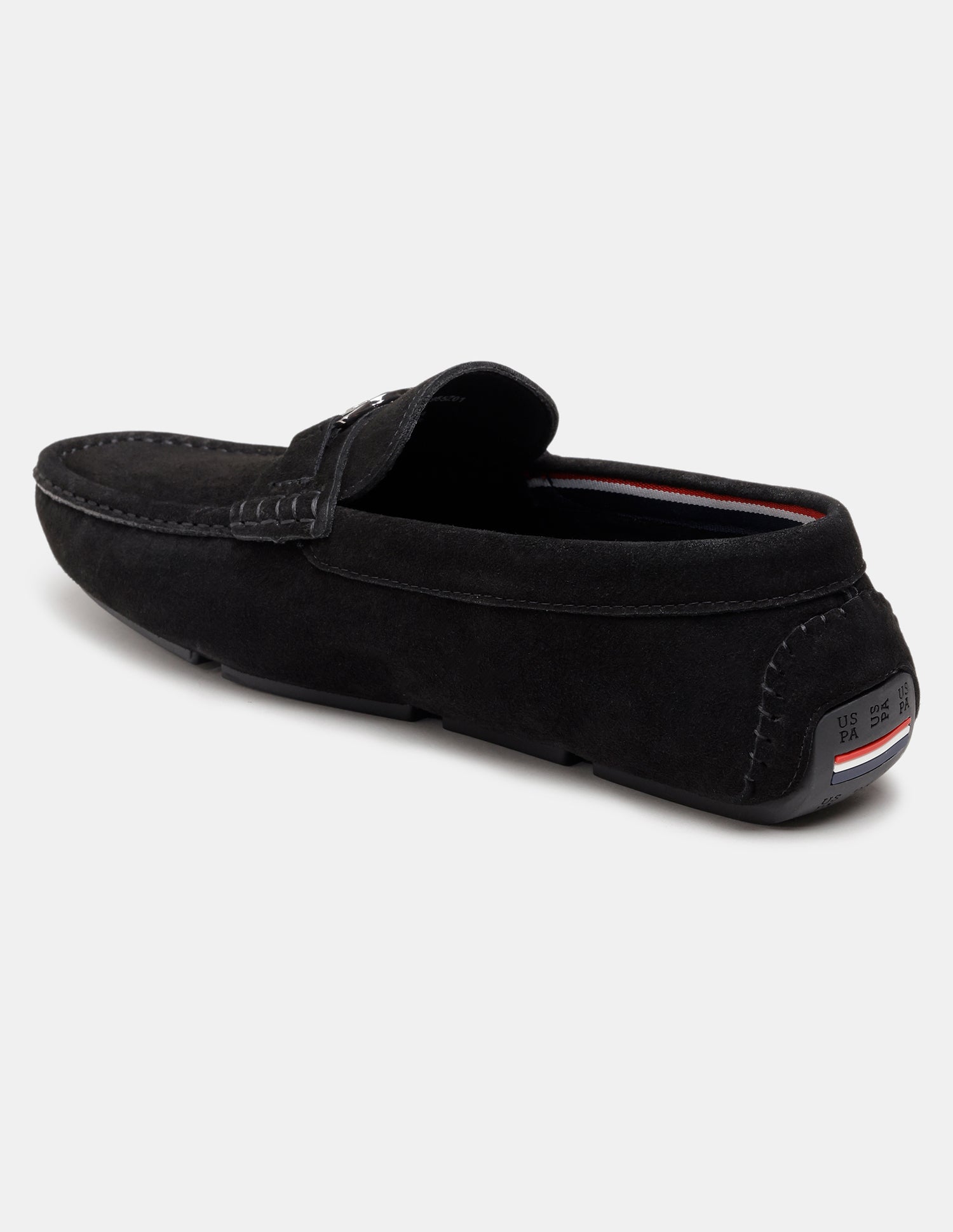 Men Torin Slip-Ons Suede Loafers Black - U.S. Polo Assn. India | Large