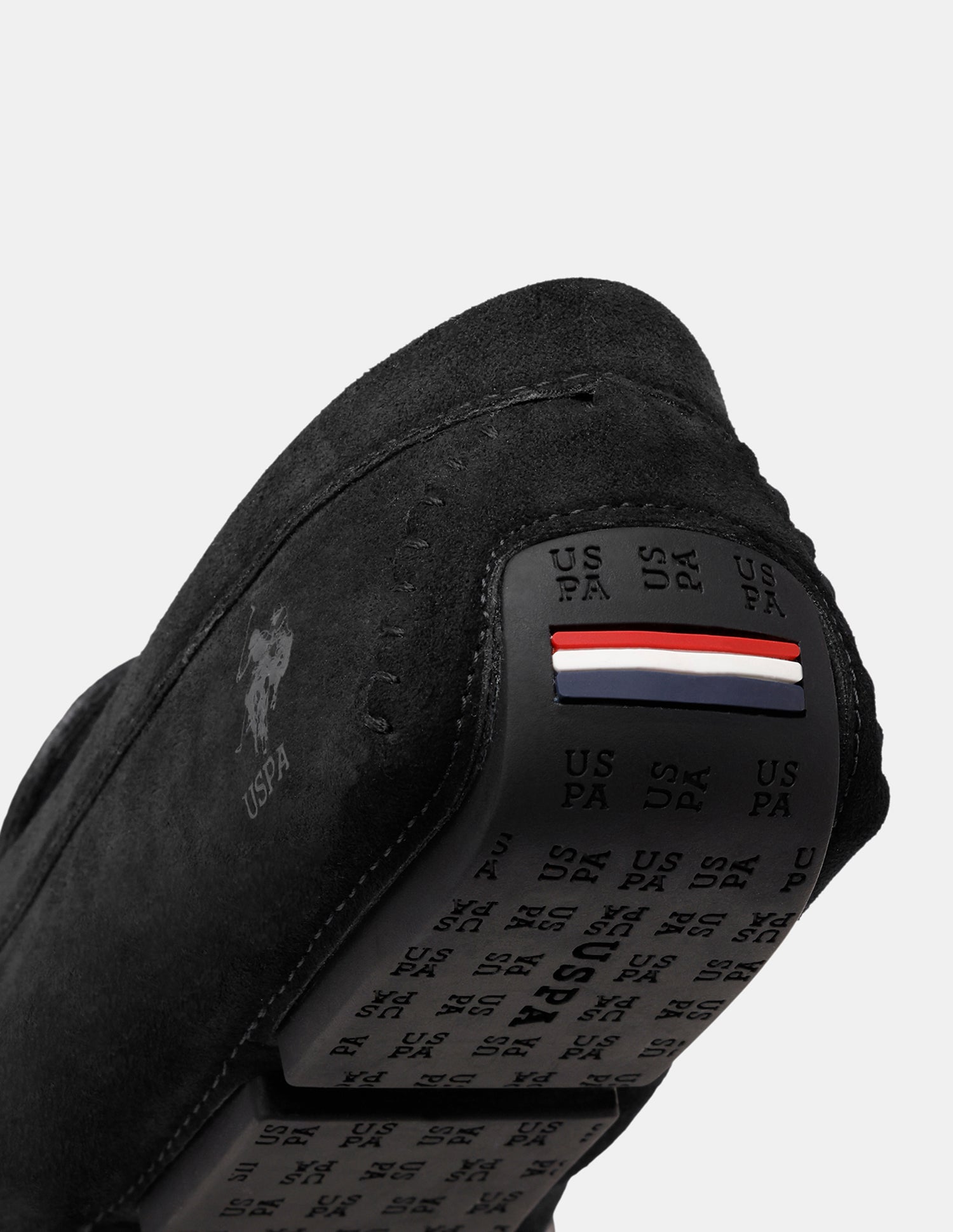 Men Torin Slip-Ons Suede Loafers Black - U.S. Polo Assn. India | Large