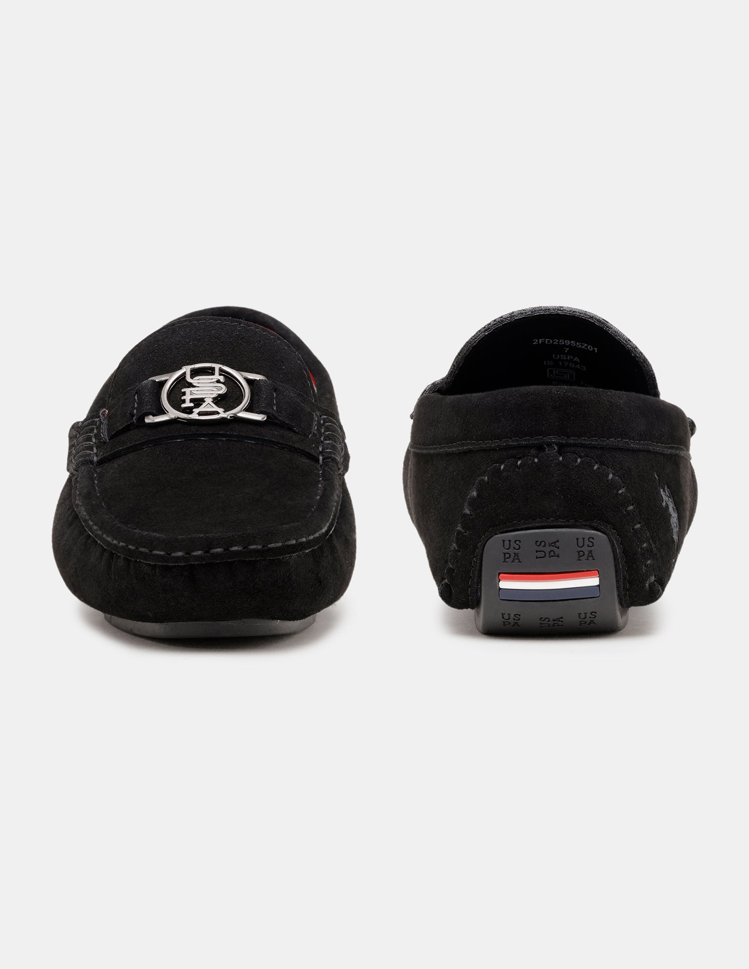 Men Torin Slip-Ons Suede Loafers Black - U.S. Polo Assn. India | Large