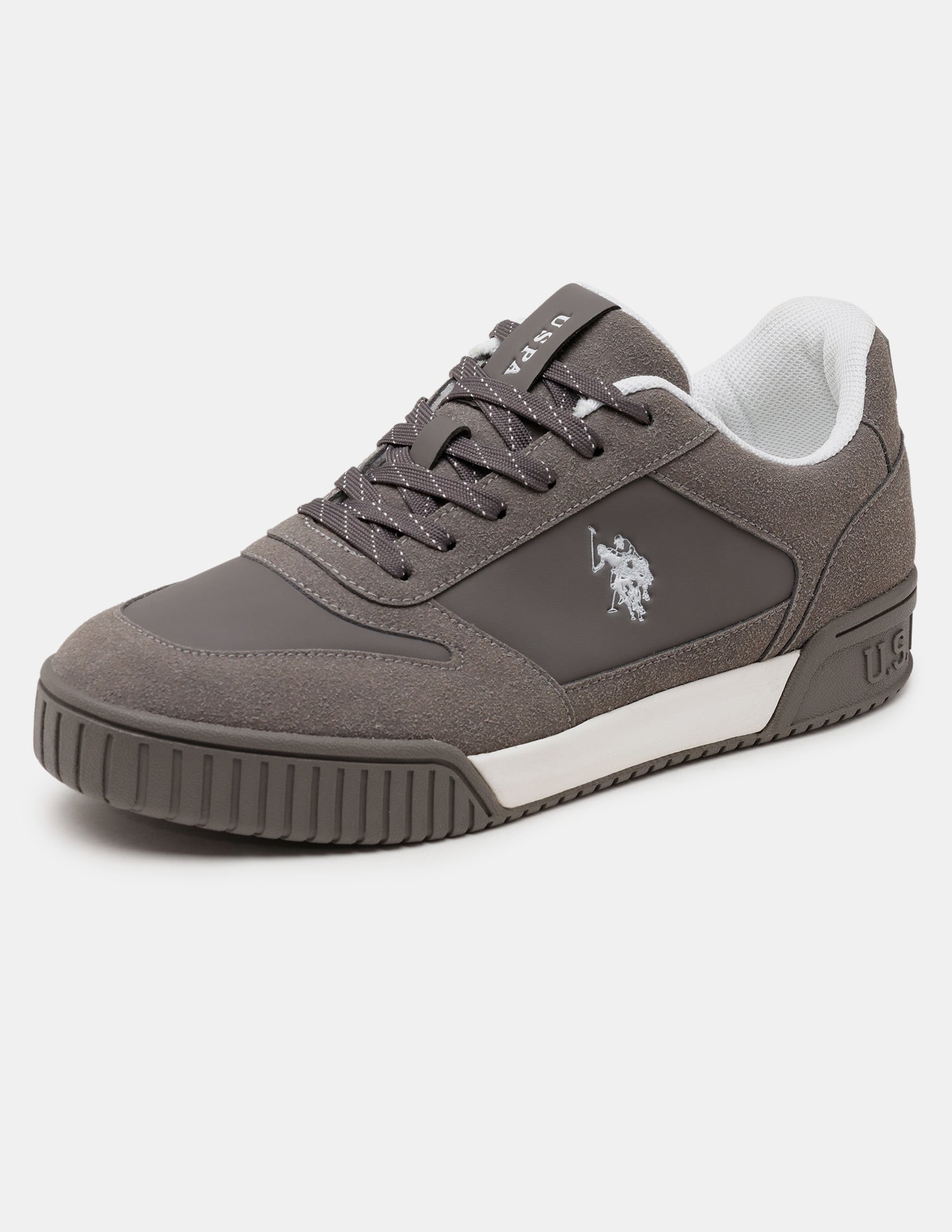 Men Wilber Round Toe Sneakers Dark Grey - U.S. Polo Assn. India | Large