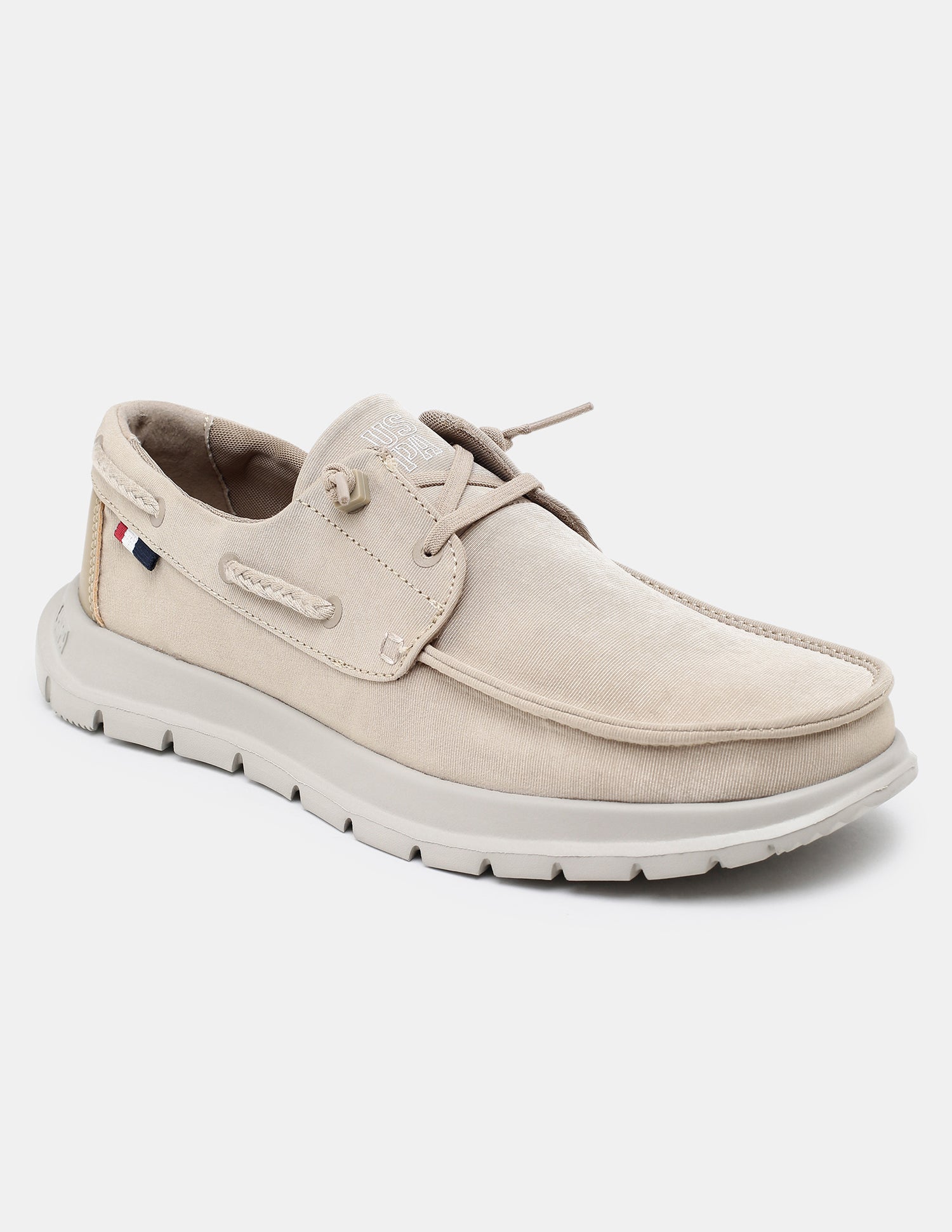 Round Toe Slip Ons Ciro Sneakers Beige - U.S. Polo Assn. India | Large