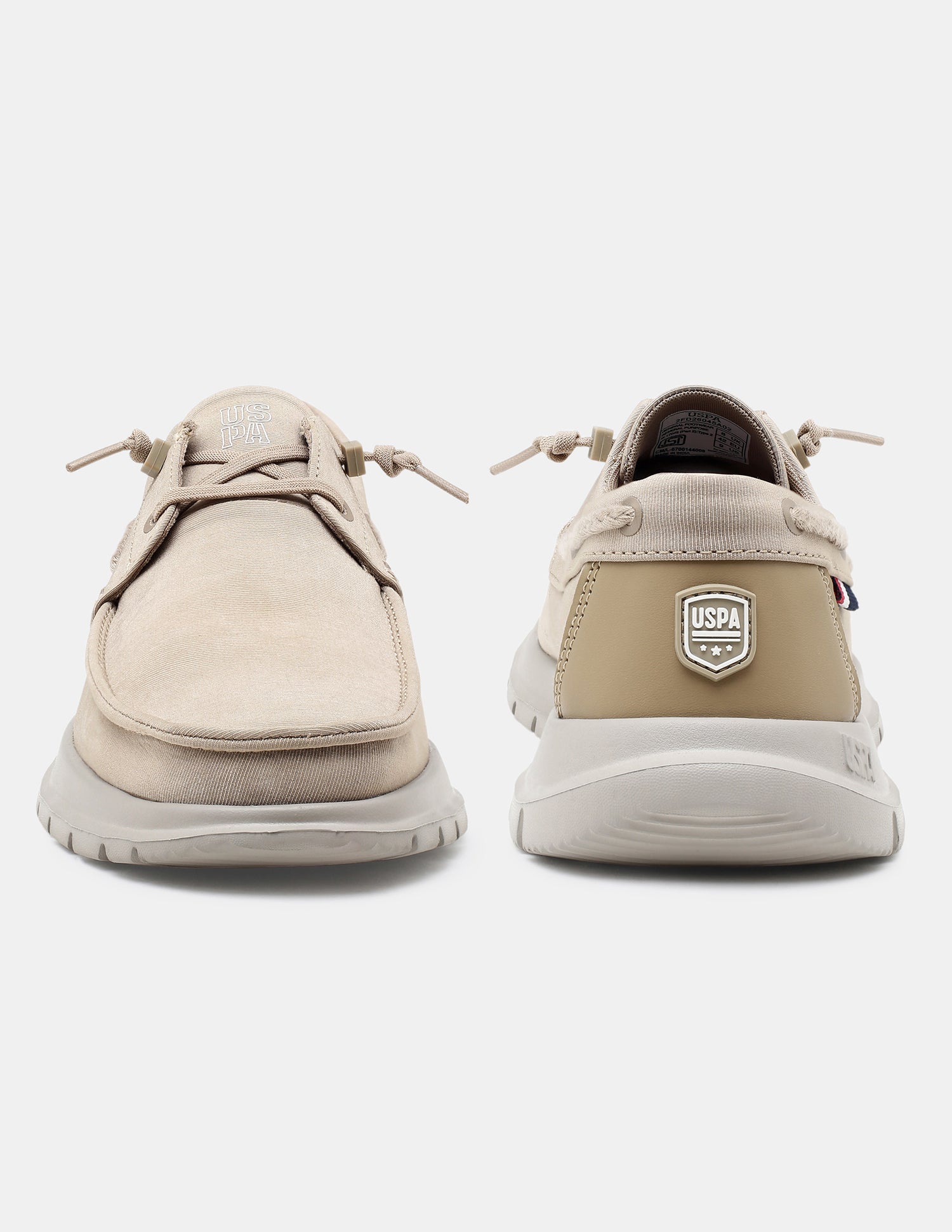 Round Toe Slip Ons Ciro Sneakers Beige - U.S. Polo Assn. India | Large