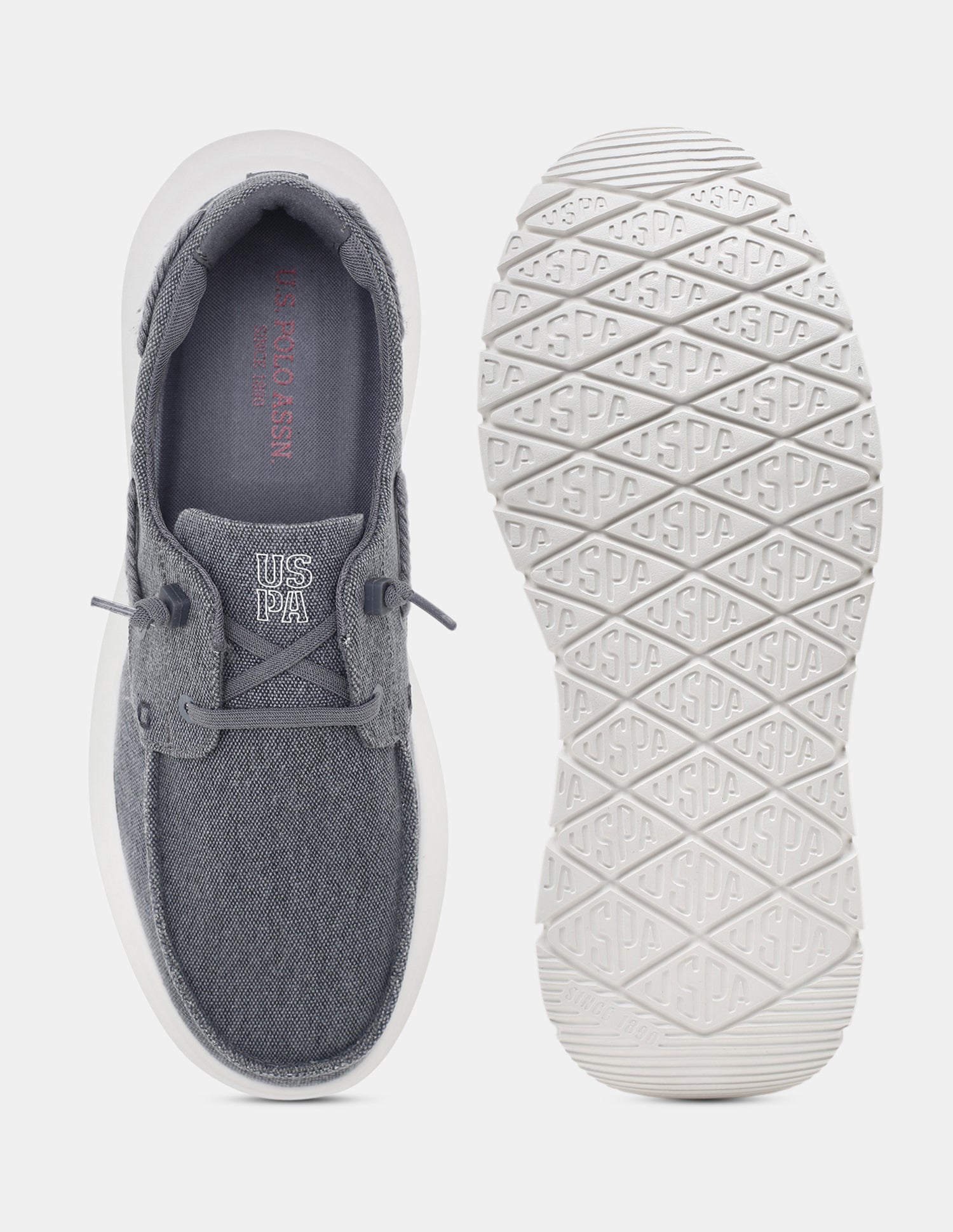 Round Toe Slip Ons Nero Sneakers Blue - U.S. Polo Assn. India | Large