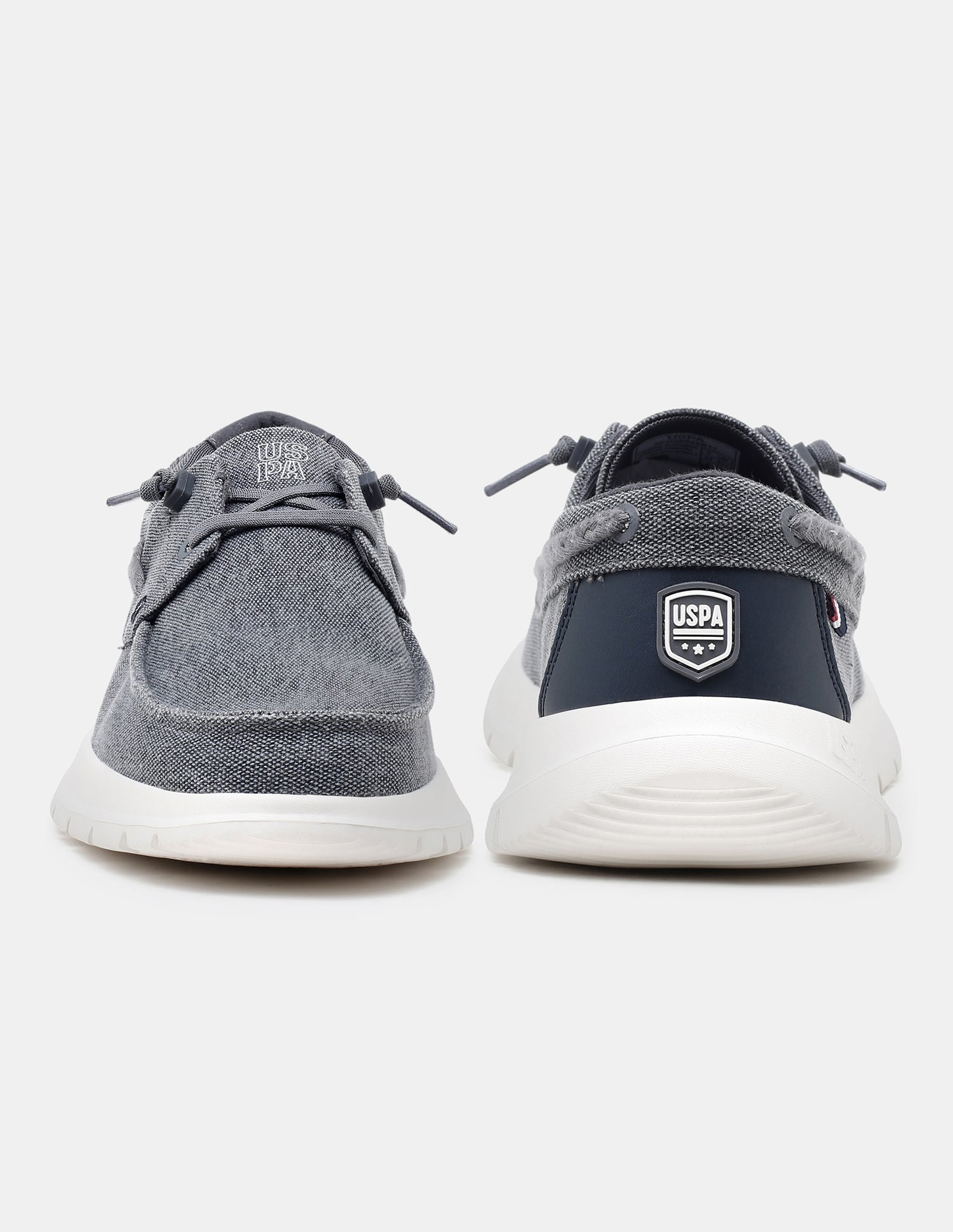 Round Toe Slip Ons Nero Sneakers Blue - U.S. Polo Assn. India | Large