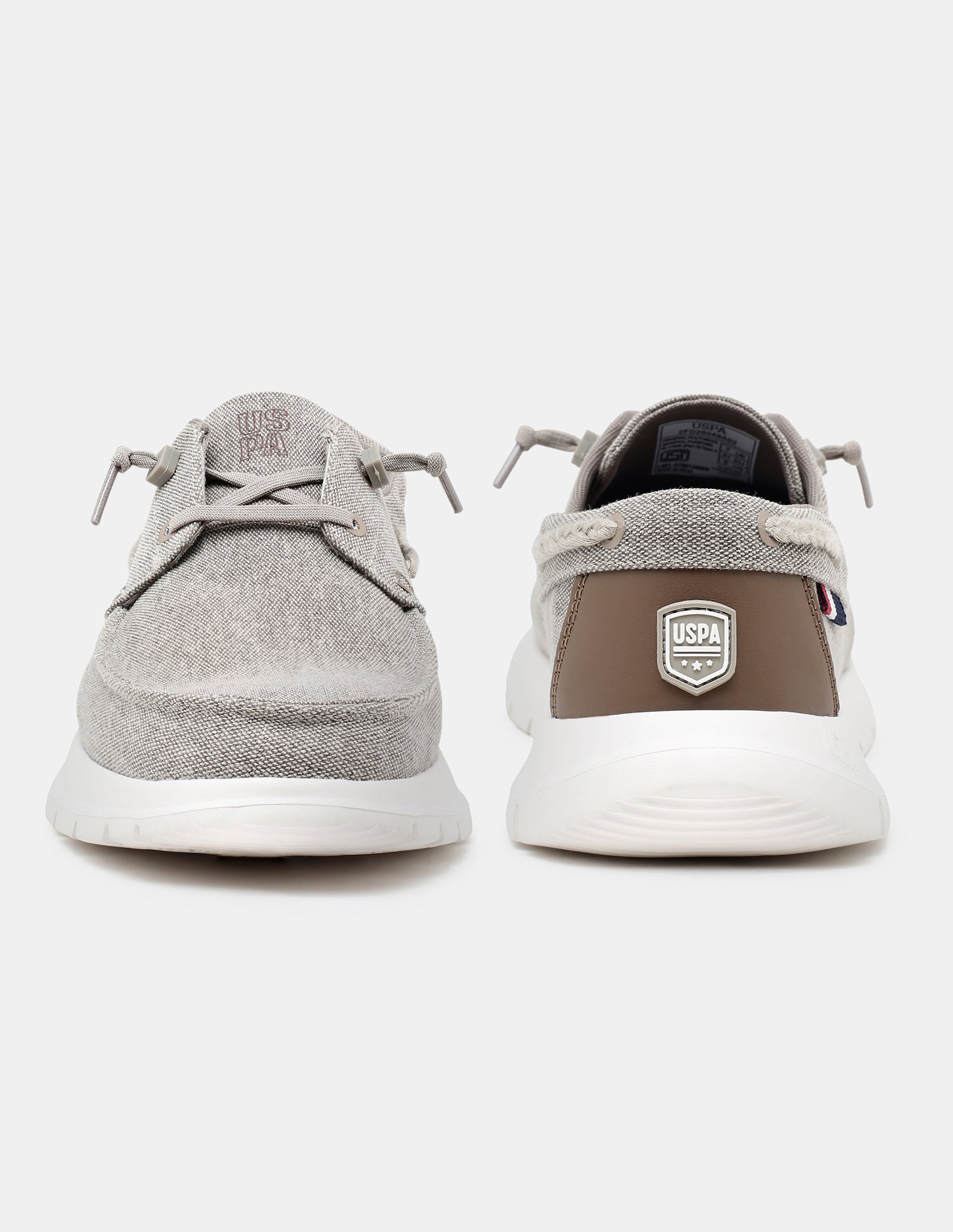 Round Toe Slip Ons Nero Sneakers Beige - U.S. Polo Assn. India | Large