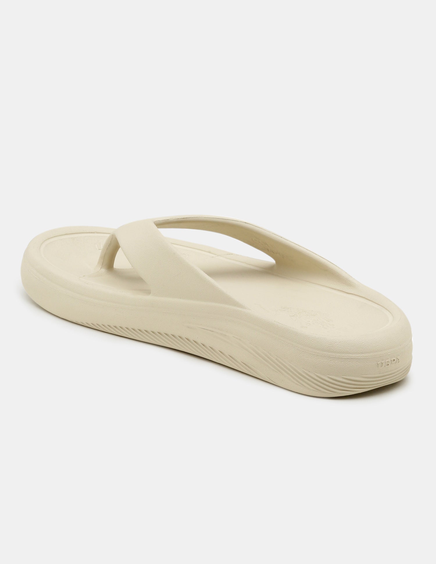 Men Cole V-Strap Flip Flops Beige - U.S. Polo Assn. India | Large