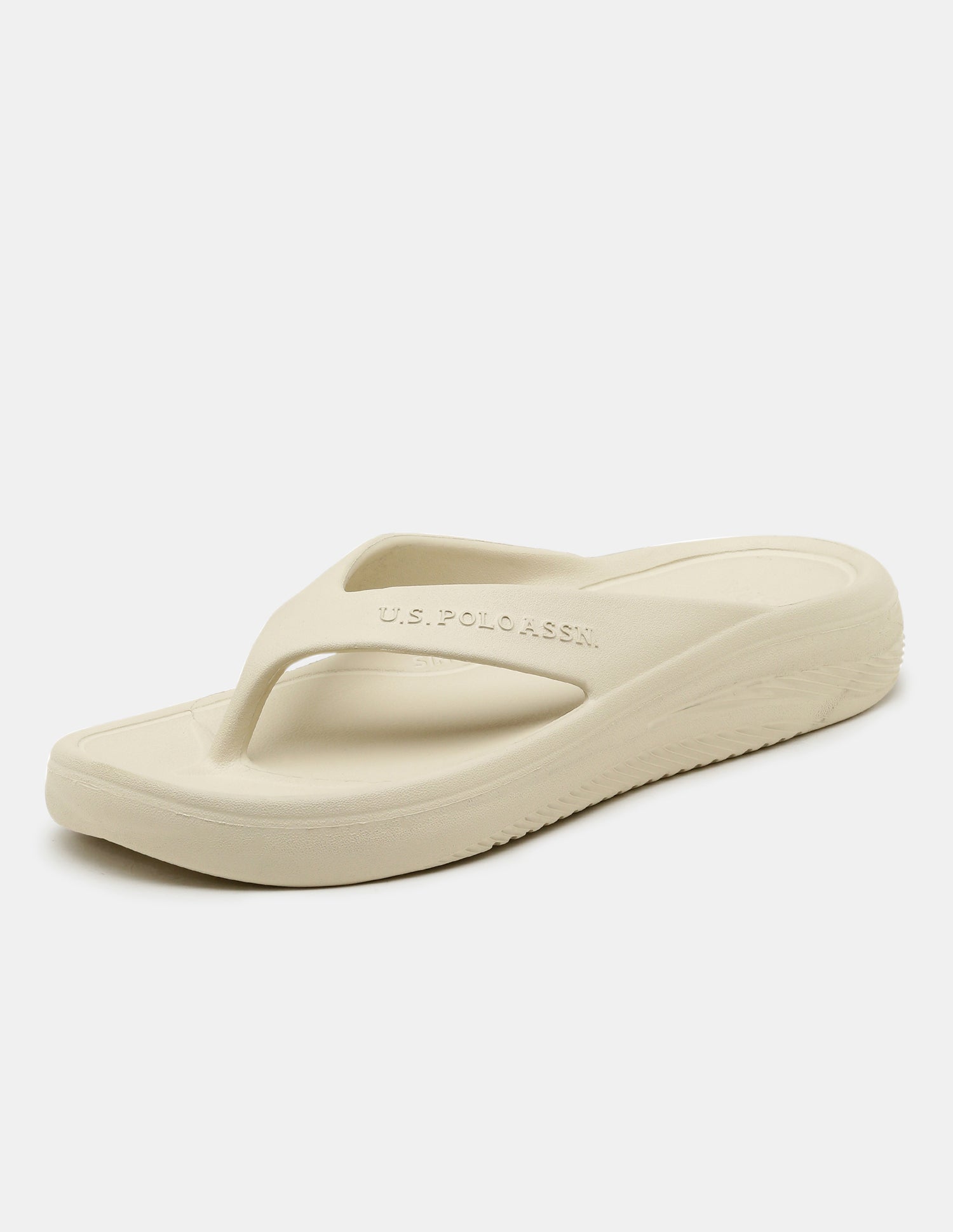 Men Cole V-Strap Flip Flops Beige - U.S. Polo Assn. India | Large