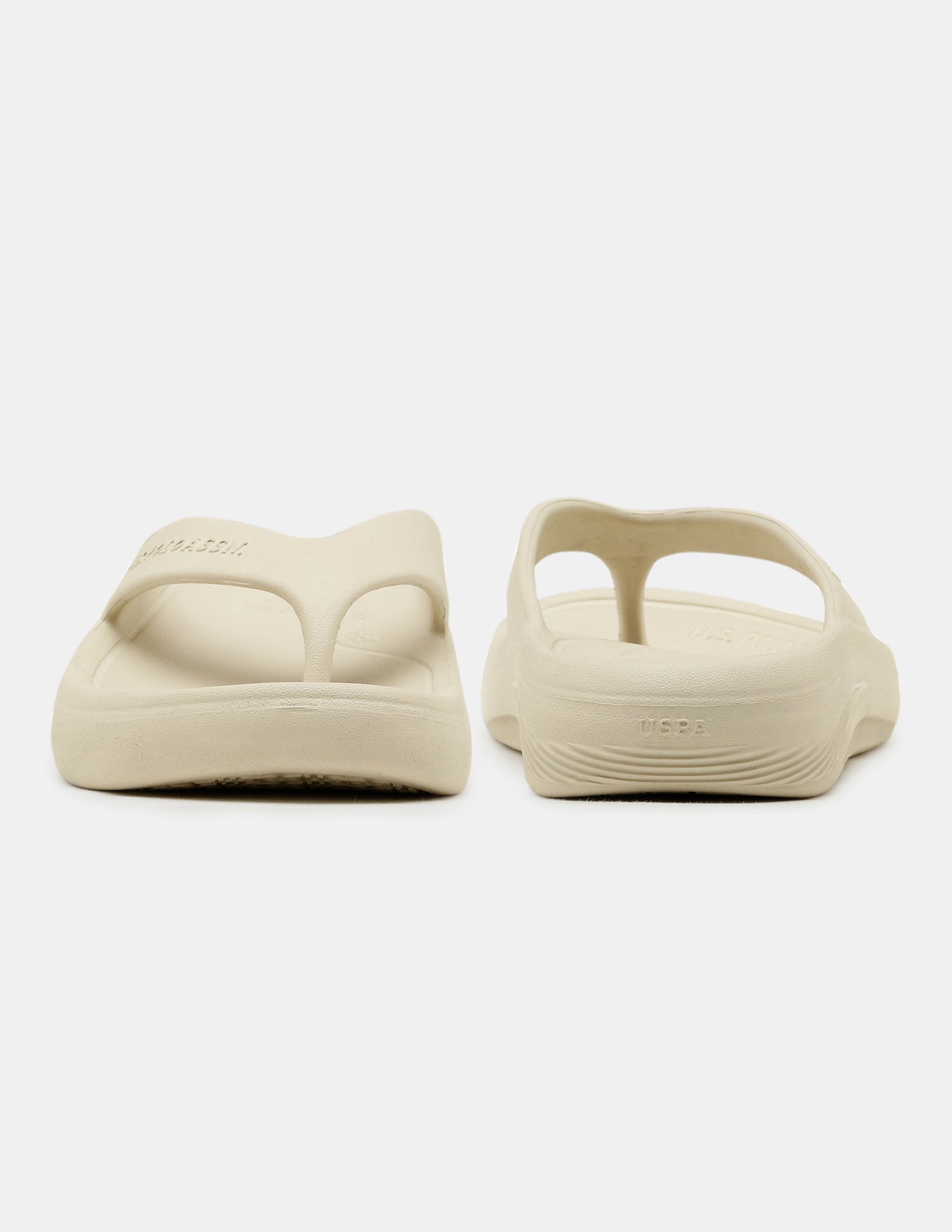 Men Cole V-Strap Flip Flops Beige - U.S. Polo Assn. India | Large