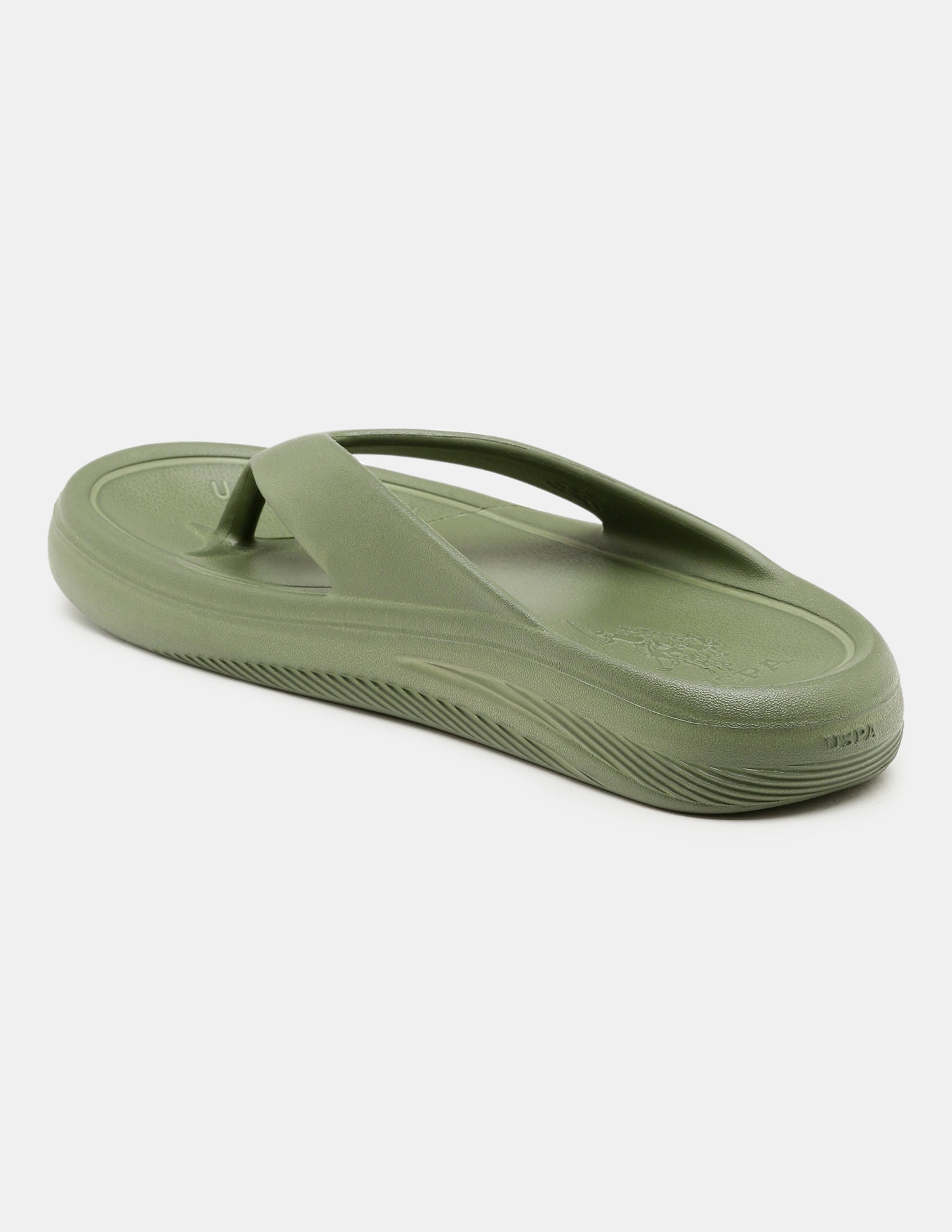 Men Cole V-Strap Flip Flops Olive - U.S. Polo Assn. India | Large