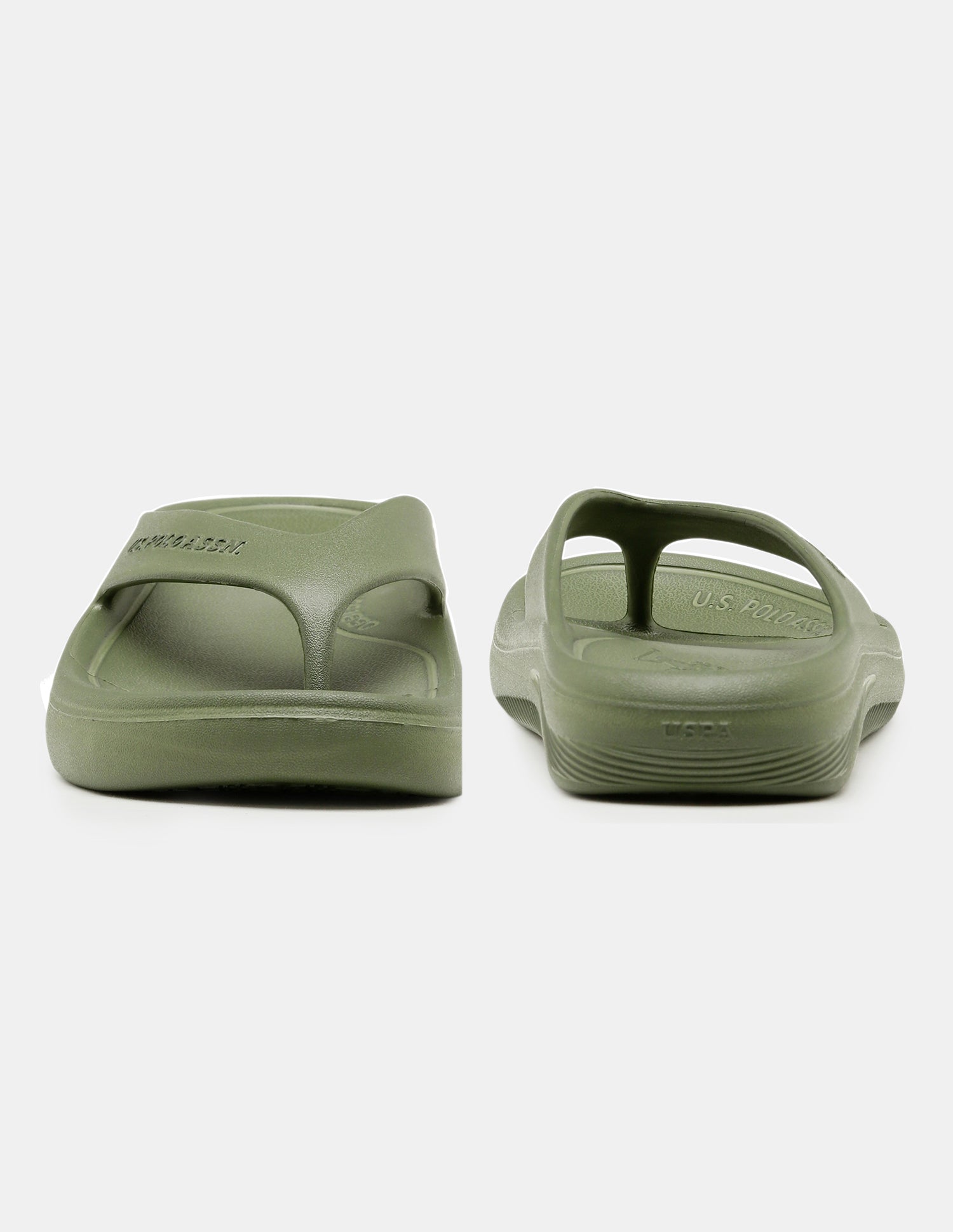 Men Cole V-Strap Flip Flops Olive - U.S. Polo Assn. India | Large