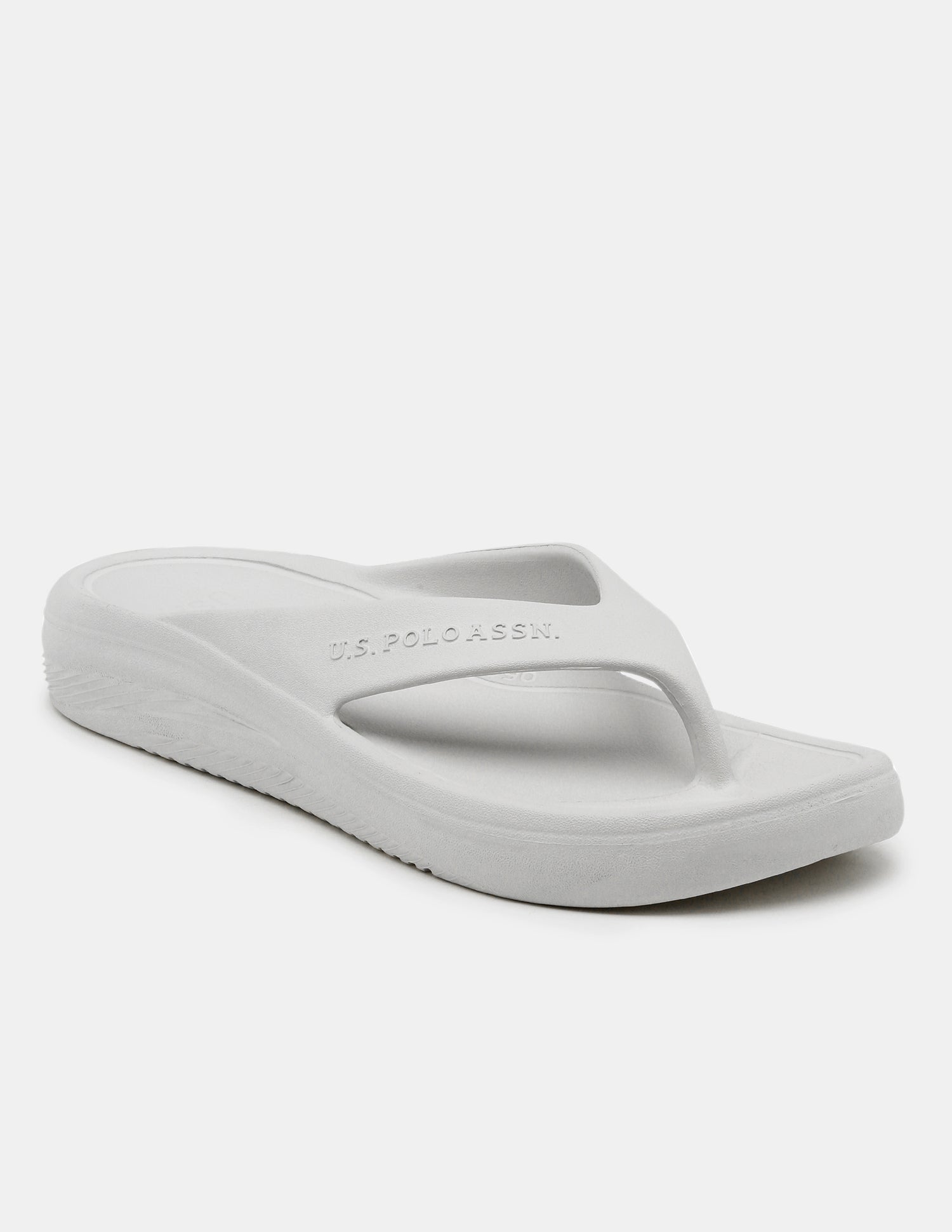 Men Cole V-Strap Flip Flops Grey - U.S. Polo Assn. India | Large