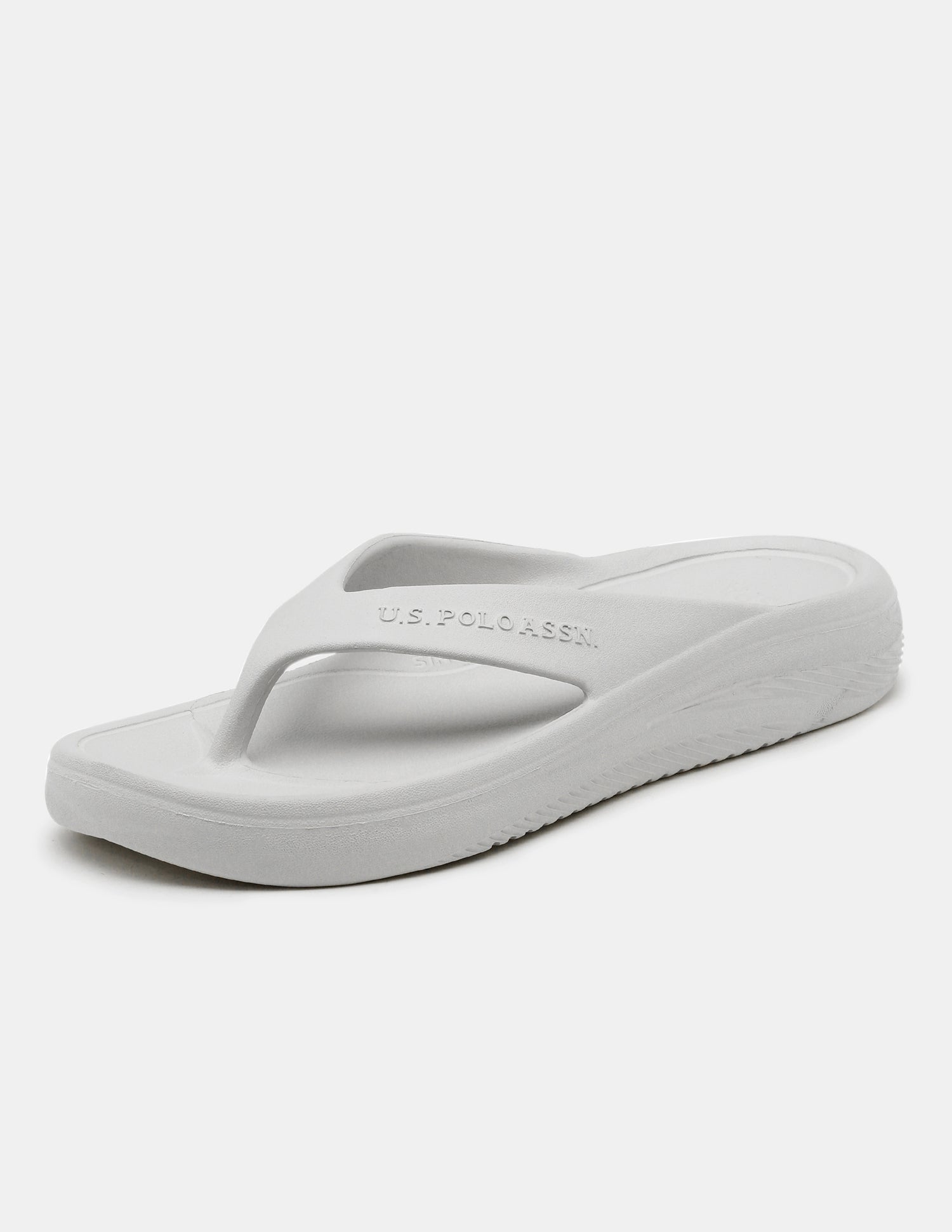 Men Cole V-Strap Flip Flops Grey - U.S. Polo Assn. India | Large